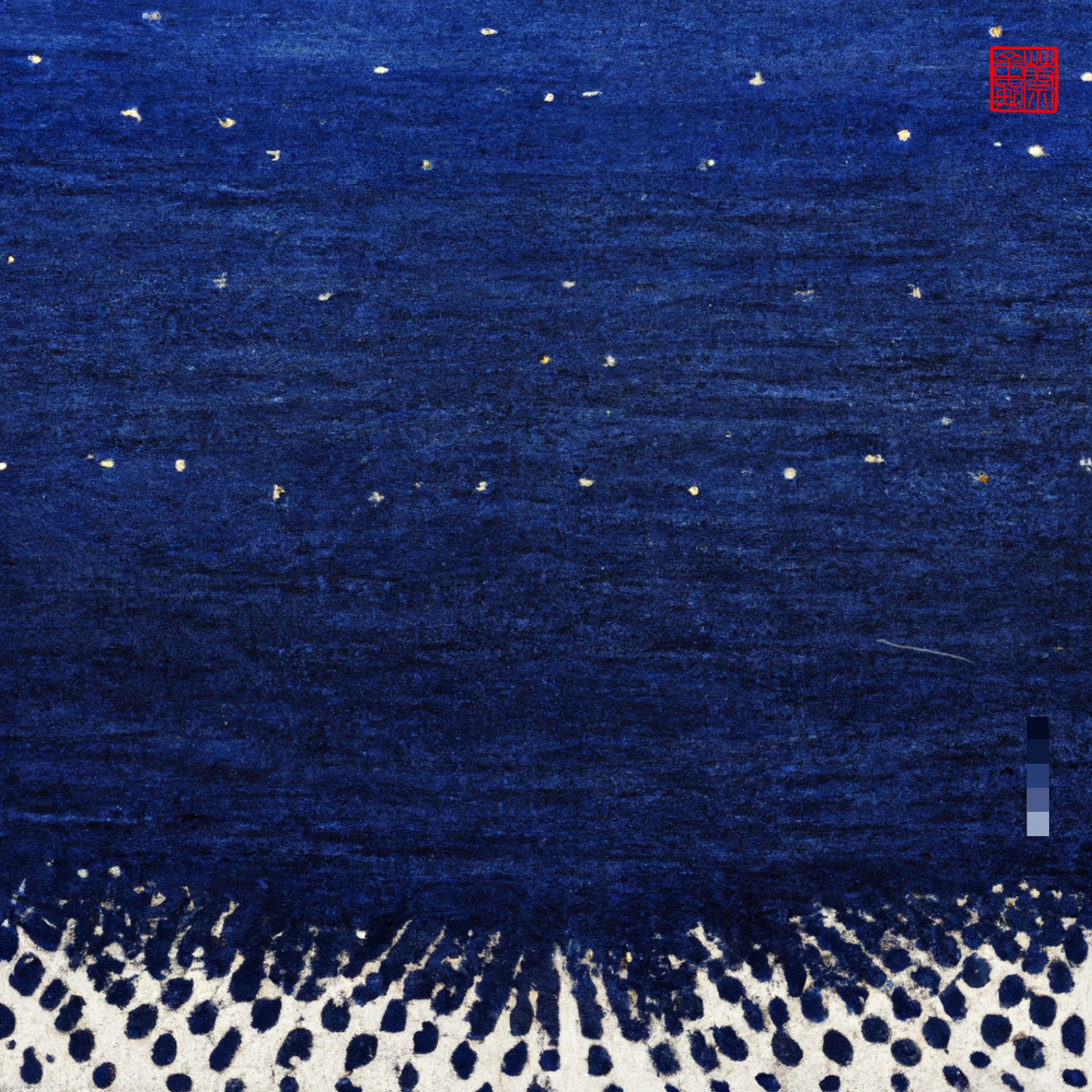 The Ocean is a magic that I love deeply. I love living by it and its regulating and invigorating effect. It is nature at its most palpable. Vast·blue·beautiful·powerful·ever-changing. I was messaging a friend on one of my ocean walks, they were having a hard time, and I’d wished there was some way I could transport her, so she too could gaze out into that vast indigo sea with the salt air in her lungs. So I told my DALL·E all about the Big Blue, and its many ways of being. ‘INDIGO DAZE’ is a collection that brings my ocean to you. Love Georgina × DALL·E