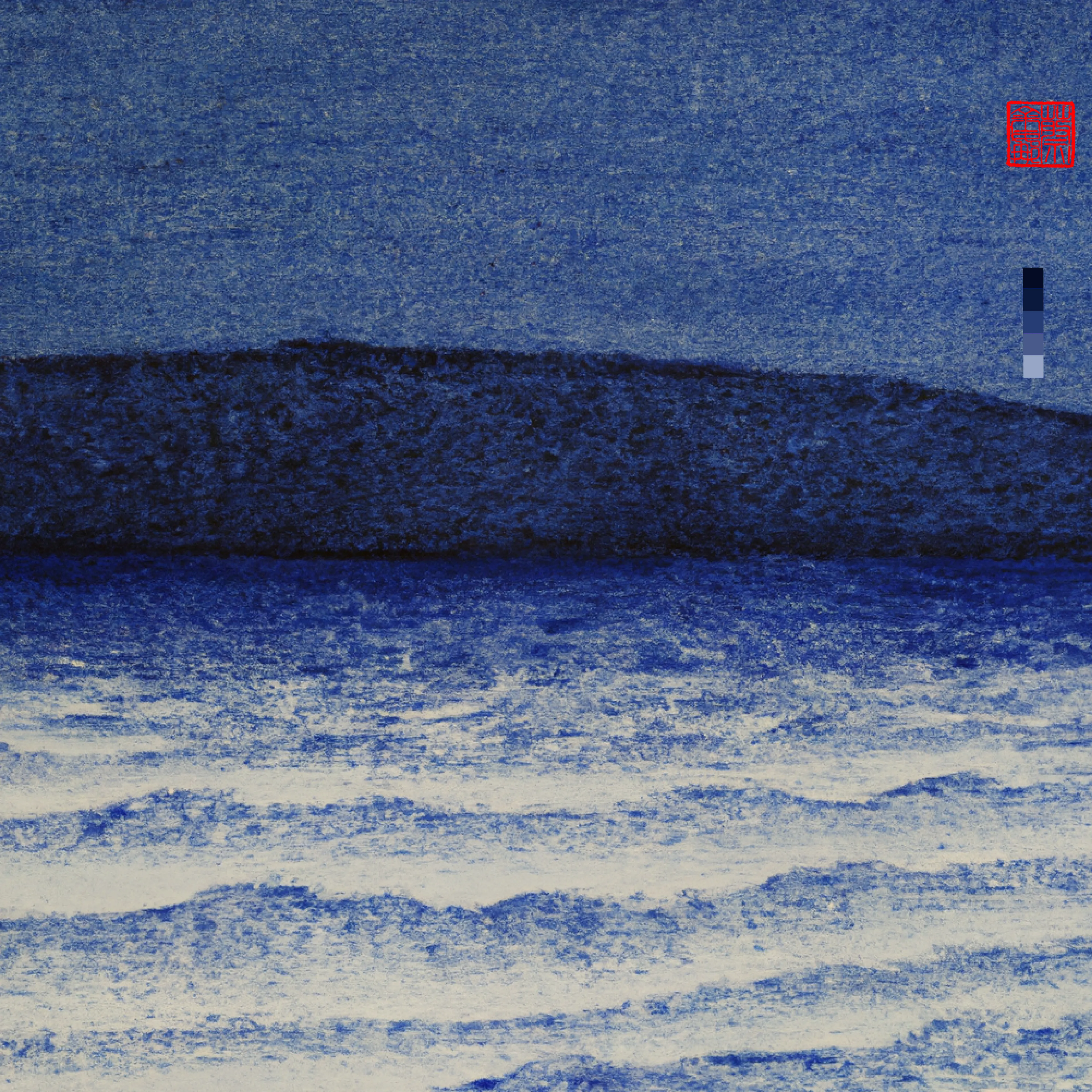 The Ocean is a magic that I love deeply. I love living by it and its regulating and invigorating effect. It is nature at its most palpable. Vast·blue·beautiful·powerful·ever-changing. I was messaging a friend on one of my ocean walks, they were having a hard time, and I’d wished there was some way I could transport her, so she too could gaze out into that vast indigo sea with the salt air in her lungs. So I told my DALL·E all about the Big Blue, and its many ways of being. ‘INDIGO DAZE’ is a collection that brings my ocean to you. Love Georgina × DALL·E