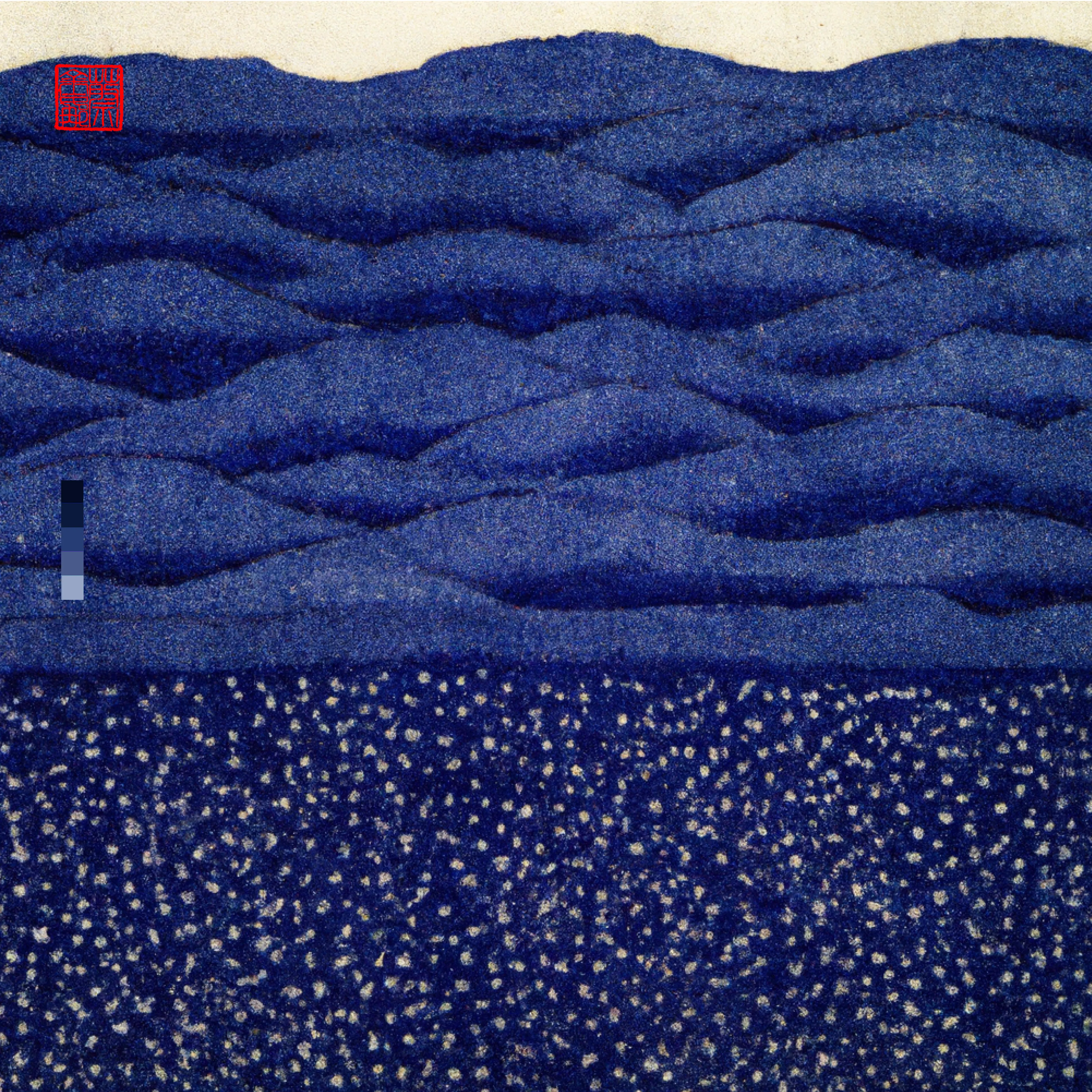 The Ocean is a magic that I love deeply. I love living by it and its regulating and invigorating effect. It is nature at its most palpable. Vast·blue·beautiful·powerful·ever-changing. I was messaging a friend on one of my ocean walks, they were having a hard time, and I’d wished there was some way I could transport her, so she too could gaze out into that vast indigo sea with the salt air in her lungs. So I told my DALL·E all about the Big Blue, and its many ways of being. ‘INDIGO DAZE’ is a collection that brings my ocean to you. Love Georgina × DALL·E