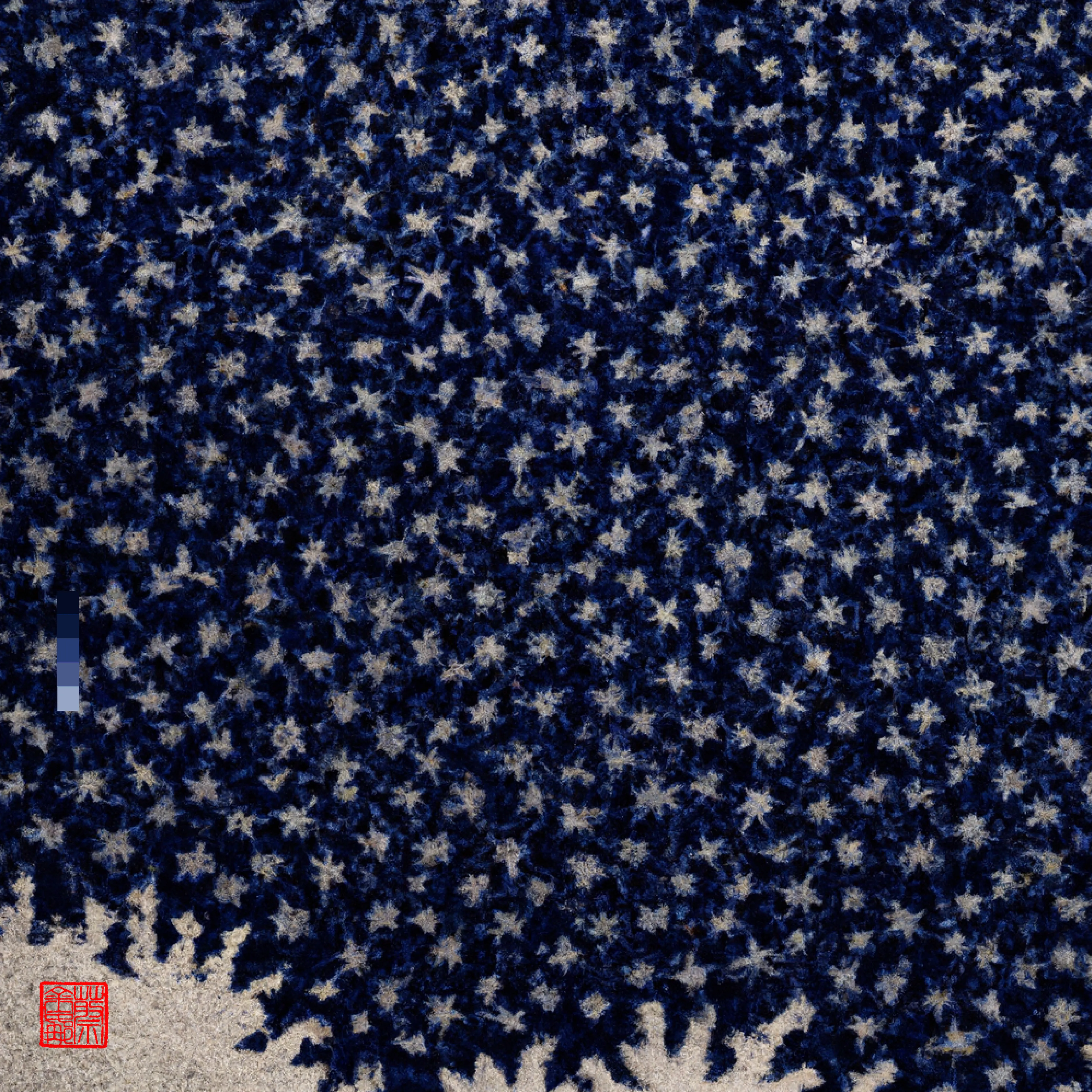 The Ocean is a magic that I love deeply. I love living by it and its regulating and invigorating effect. It is nature at its most palpable. Vast·blue·beautiful·powerful·ever-changing. I was messaging a friend on one of my ocean walks, they were having a hard time, and I’d wished there was some way I could transport her, so she too could gaze out into that vast indigo sea with the salt air in her lungs. So I told my DALL·E all about the Big Blue, and its many ways of being. ‘INDIGO DAZE’ is a collection that brings my ocean to you. Love Georgina × DALL·E