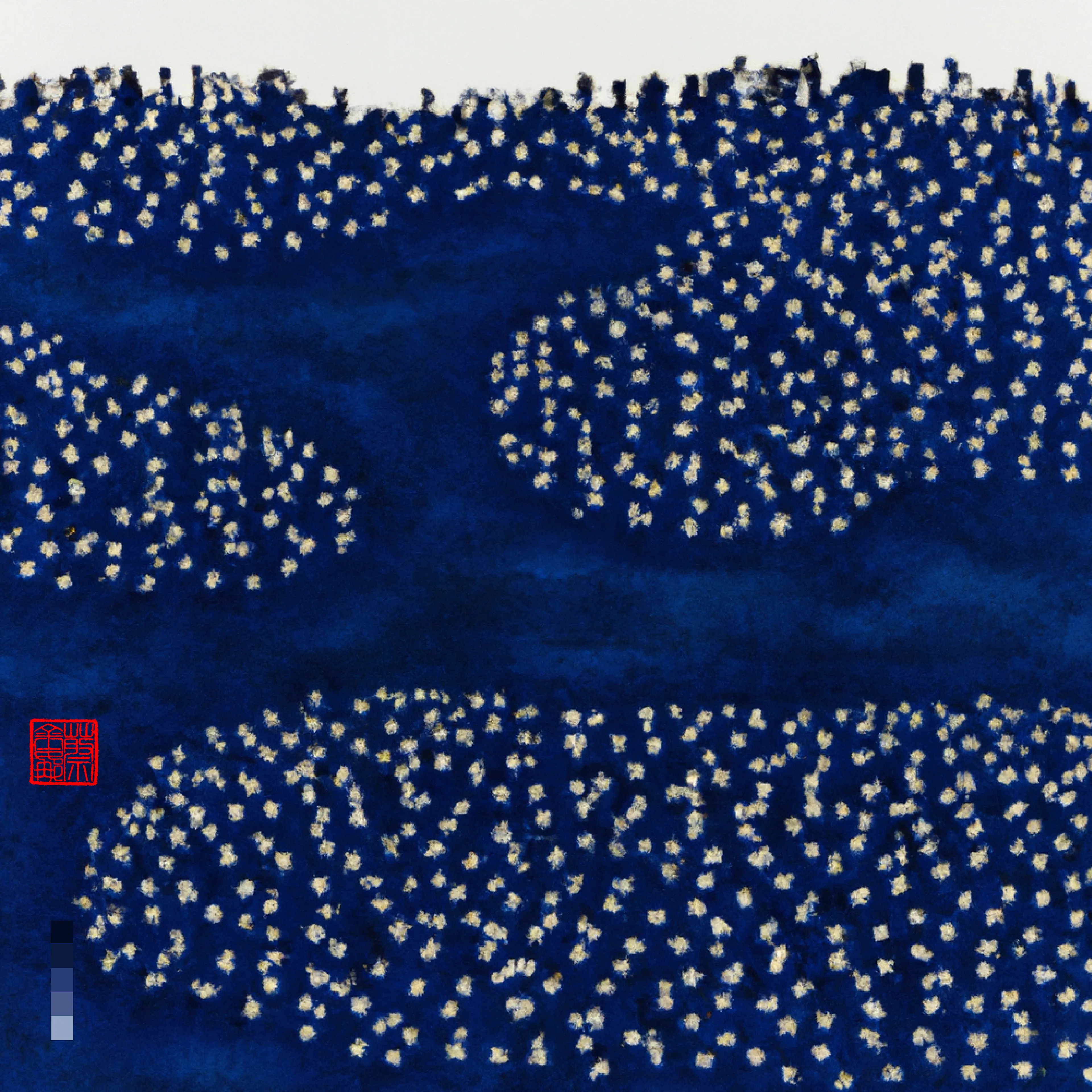 The Ocean is a magic that I love deeply. I love living by it and its regulating and invigorating effect. It is nature at its most palpable. Vast·blue·beautiful·powerful·ever-changing. I was messaging a friend on one of my ocean walks, they were having a hard time, and I’d wished there was some way I could transport her, so she too could gaze out into that vast indigo sea with the salt air in her lungs. So I told my DALL·E all about the Big Blue, and its many ways of being. ‘INDIGO DAZE’ is a collection that brings my ocean to you. Love Georgina × DALL·E