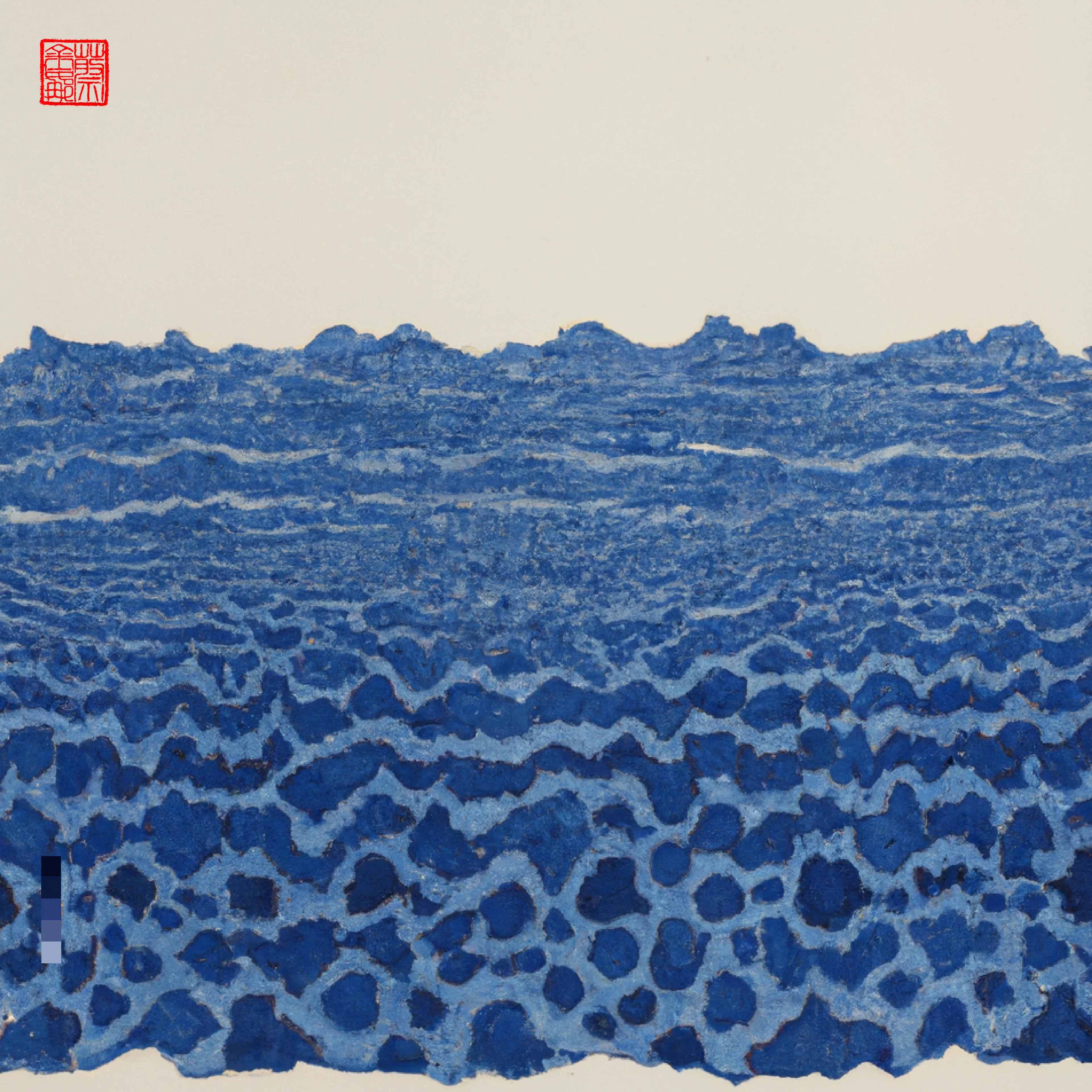 The Ocean is a magic that I love deeply. I love living by it and its regulating and invigorating effect. It is nature at its most palpable. Vast·blue·beautiful·powerful·ever-changing. I was messaging a friend on one of my ocean walks, they were having a hard time, and I’d wished there was some way I could transport her, so she too could gaze out into that vast indigo sea with the salt air in her lungs. So I told my DALL·E all about the Big Blue, and its many ways of being. ‘INDIGO DAZE’ is a collection that brings my ocean to you. Love Georgina × DALL·E