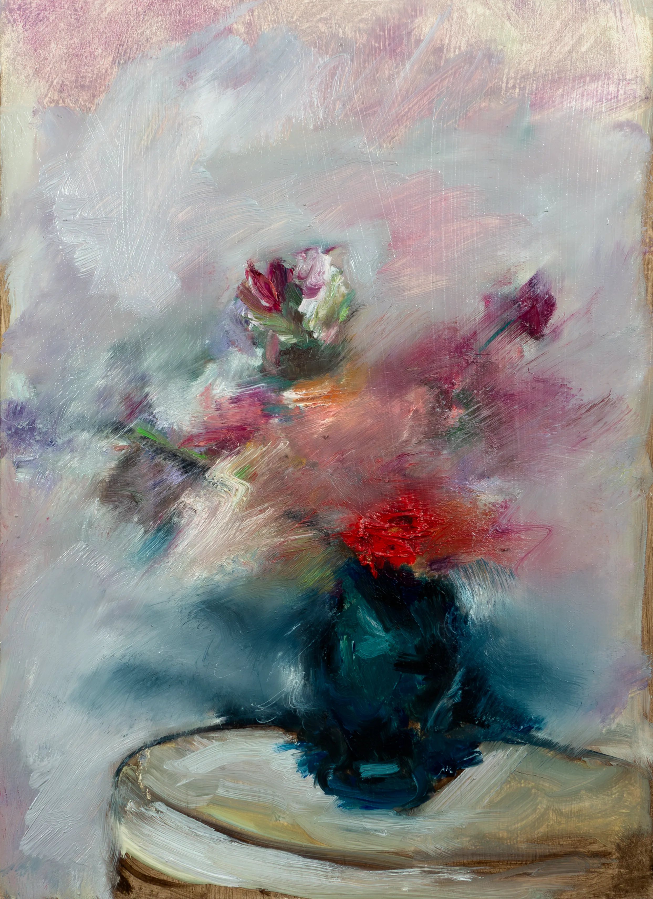 oil on paper