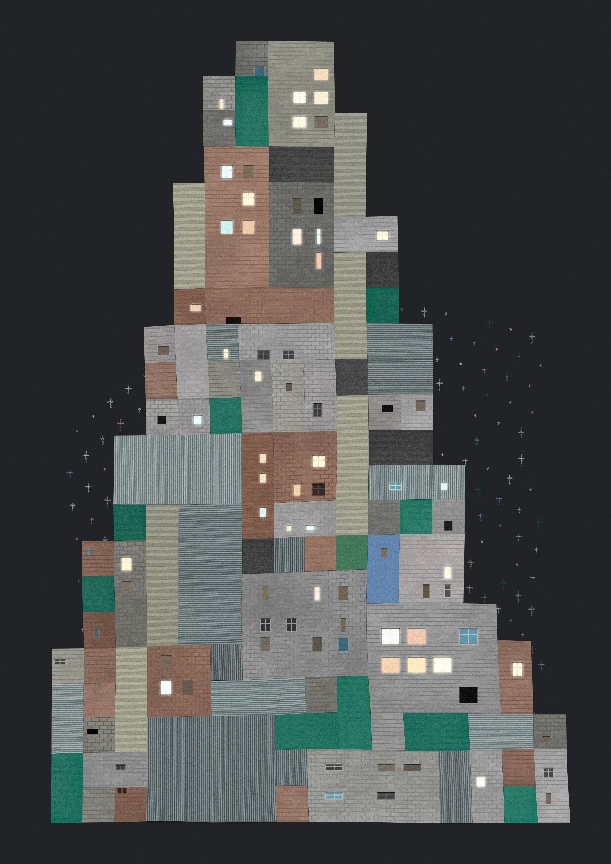 A generative project inspired by slums and all forms of unplanned urban areas.NaN

High res image: https://256art.s3.eu-central-1.amazonaws.com/mainnet/0xd2e9c0896772071cfc87aa455bcef4a794455900/max/1.png
Live view: https://256art.s3.eu-central-1.amazonaws.com/mainnet/0xd2e9c0896772071cfc87aa455bcef4a794455900/html_files/1.html