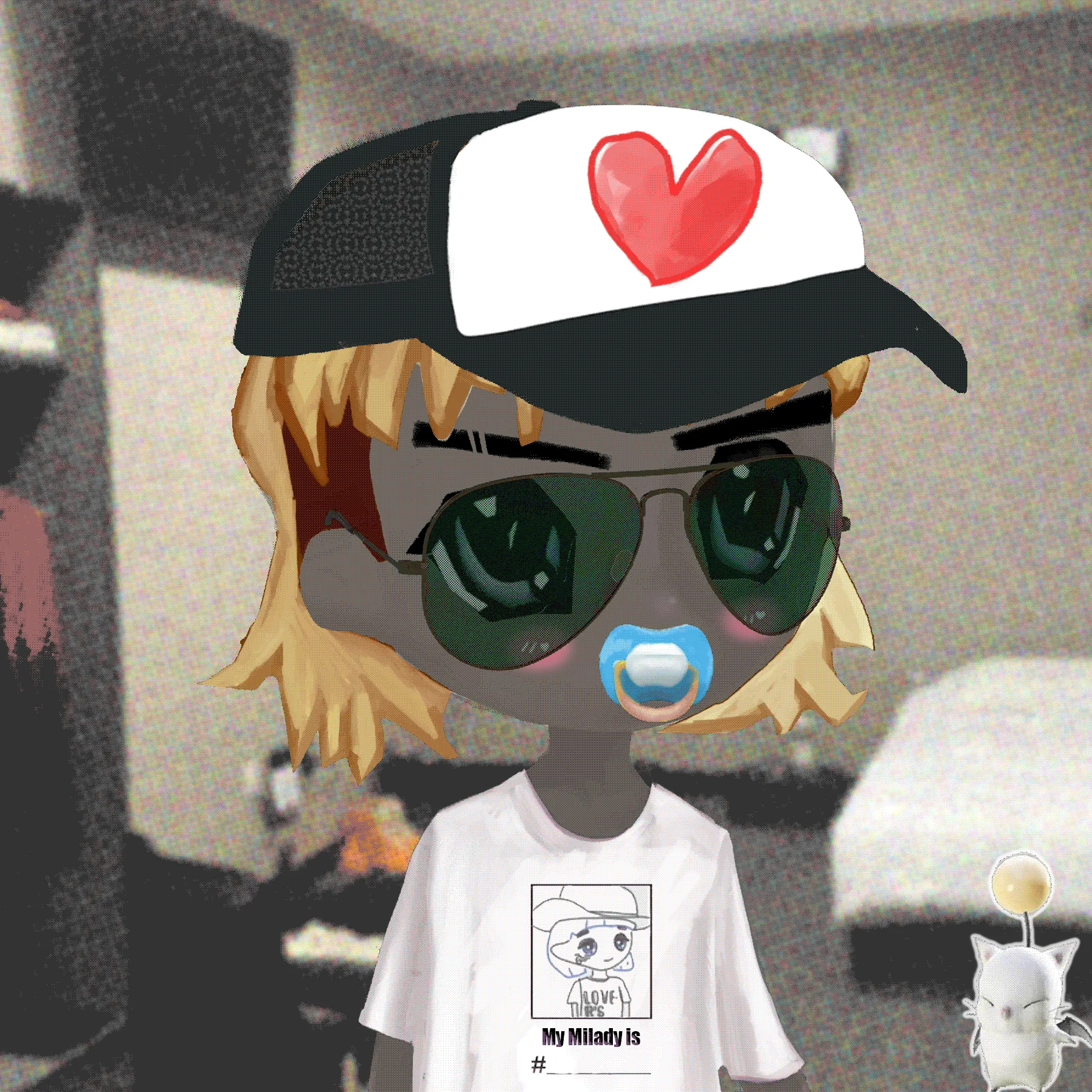 Redacted Remilio Babies is a collection of 10,000 neochibi pfpNFT's expanding the Milady Maker paradigm with the introduction of young J.I.T. energy and schizophrenic reactionary aesthetics. We are #REMILIONAIREs.