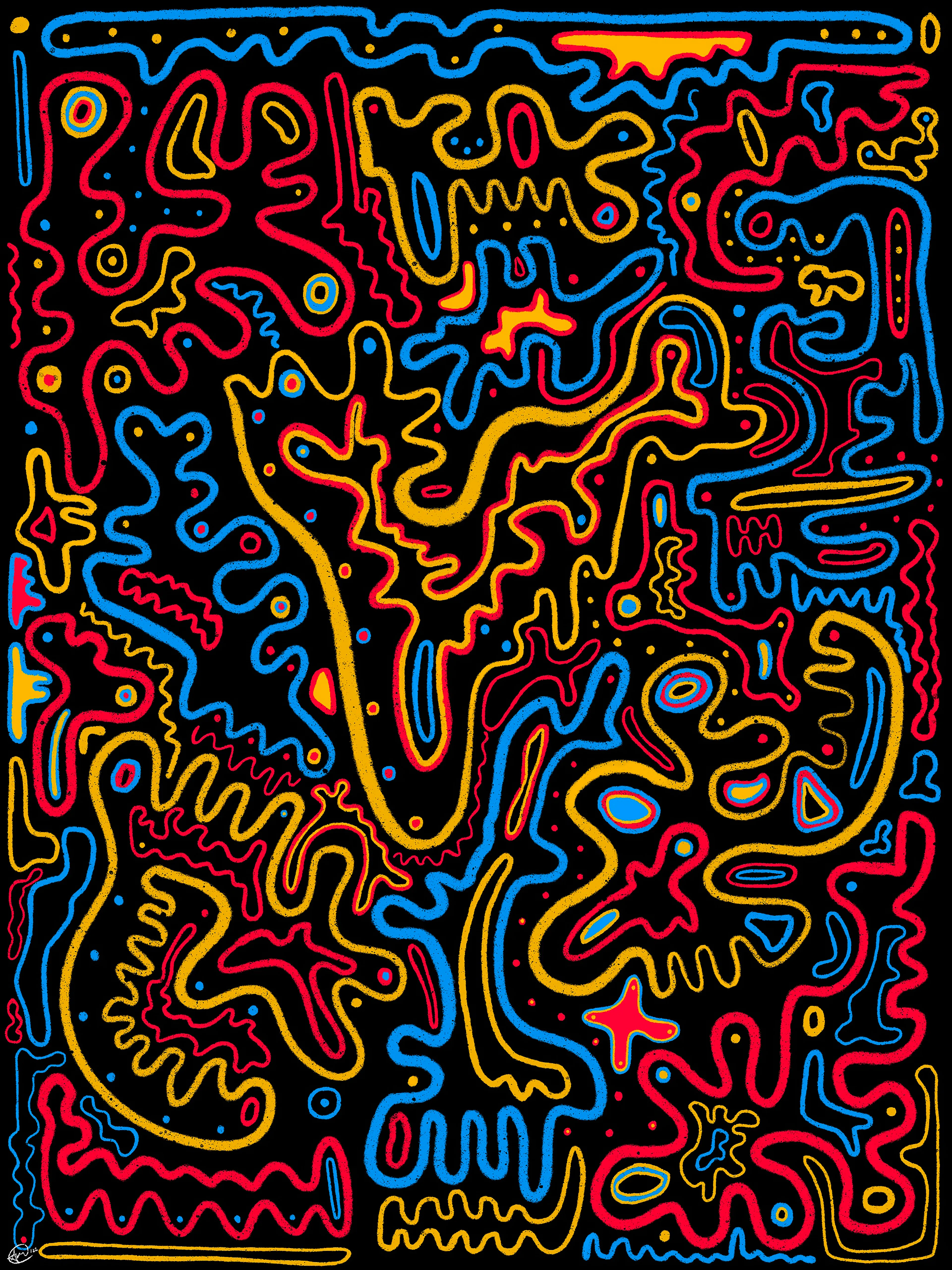 drew this effortlessly while chillin' with my bestie.

The first doodle created by Shay The Surrealist.