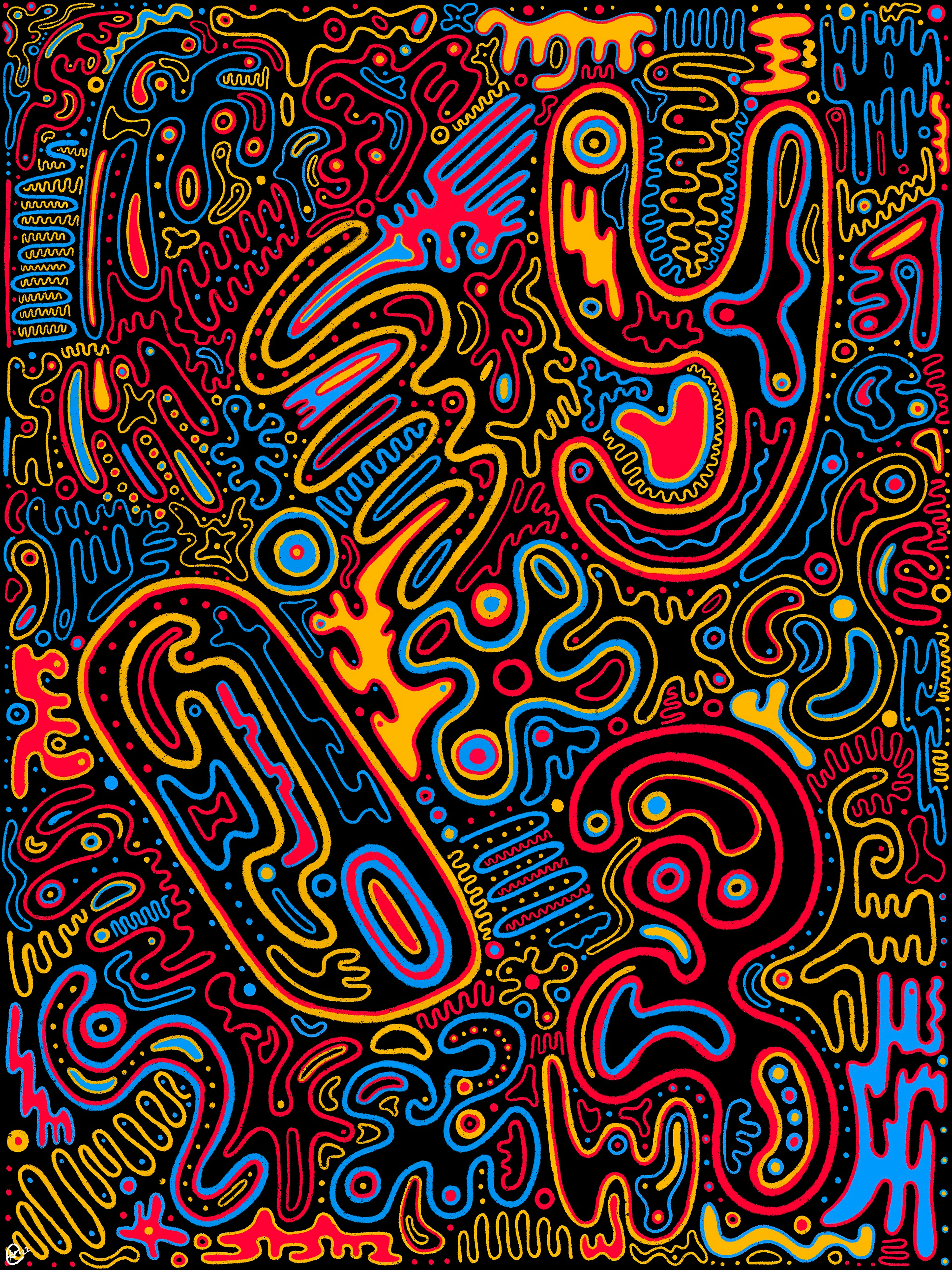 time stood still while drawing this doodle

The fourth doodle created by Shay The Surrealist.