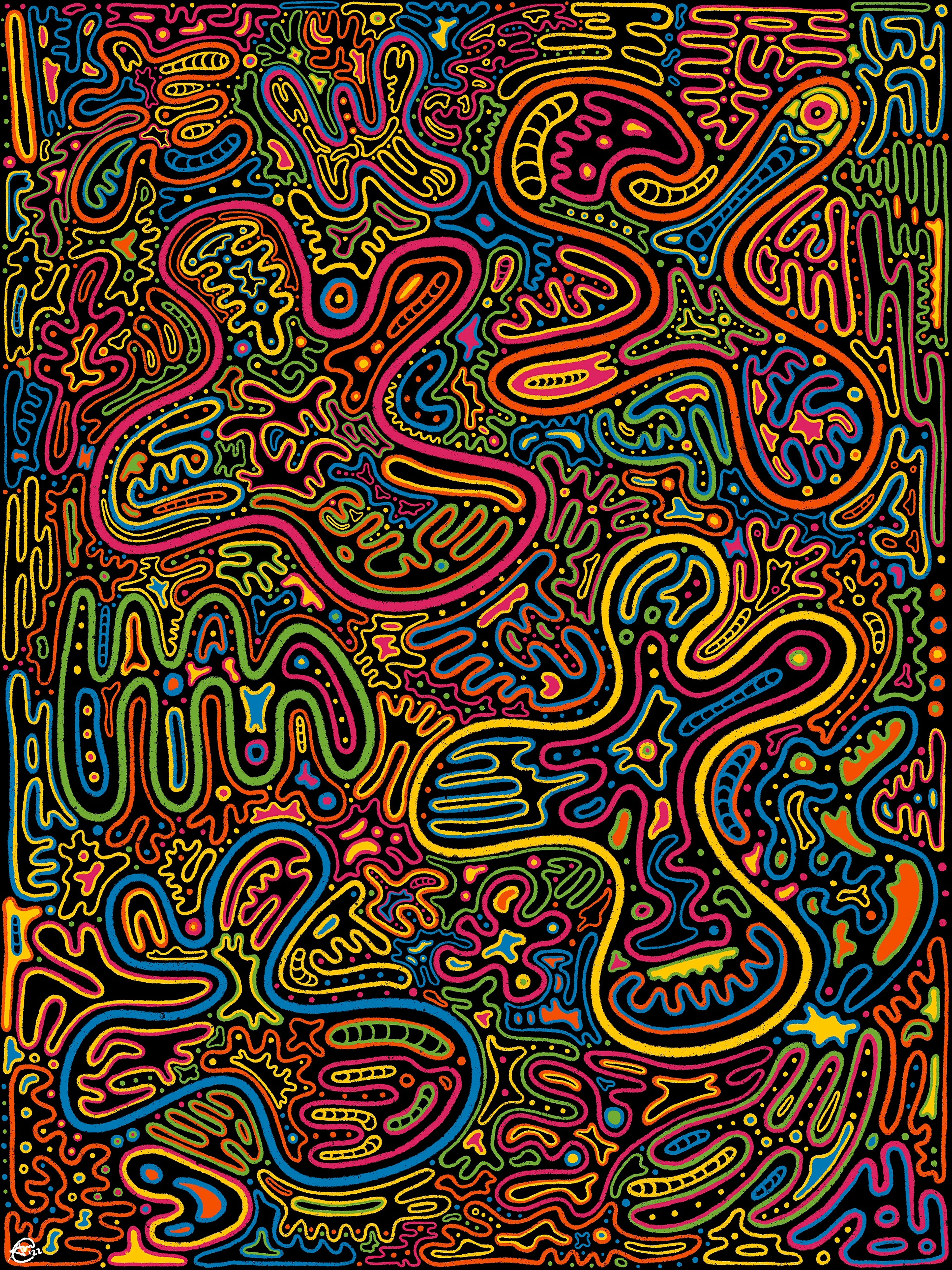 the grooviest doodle in the game

The twenty-first doodle created by Shay The Surrealist.