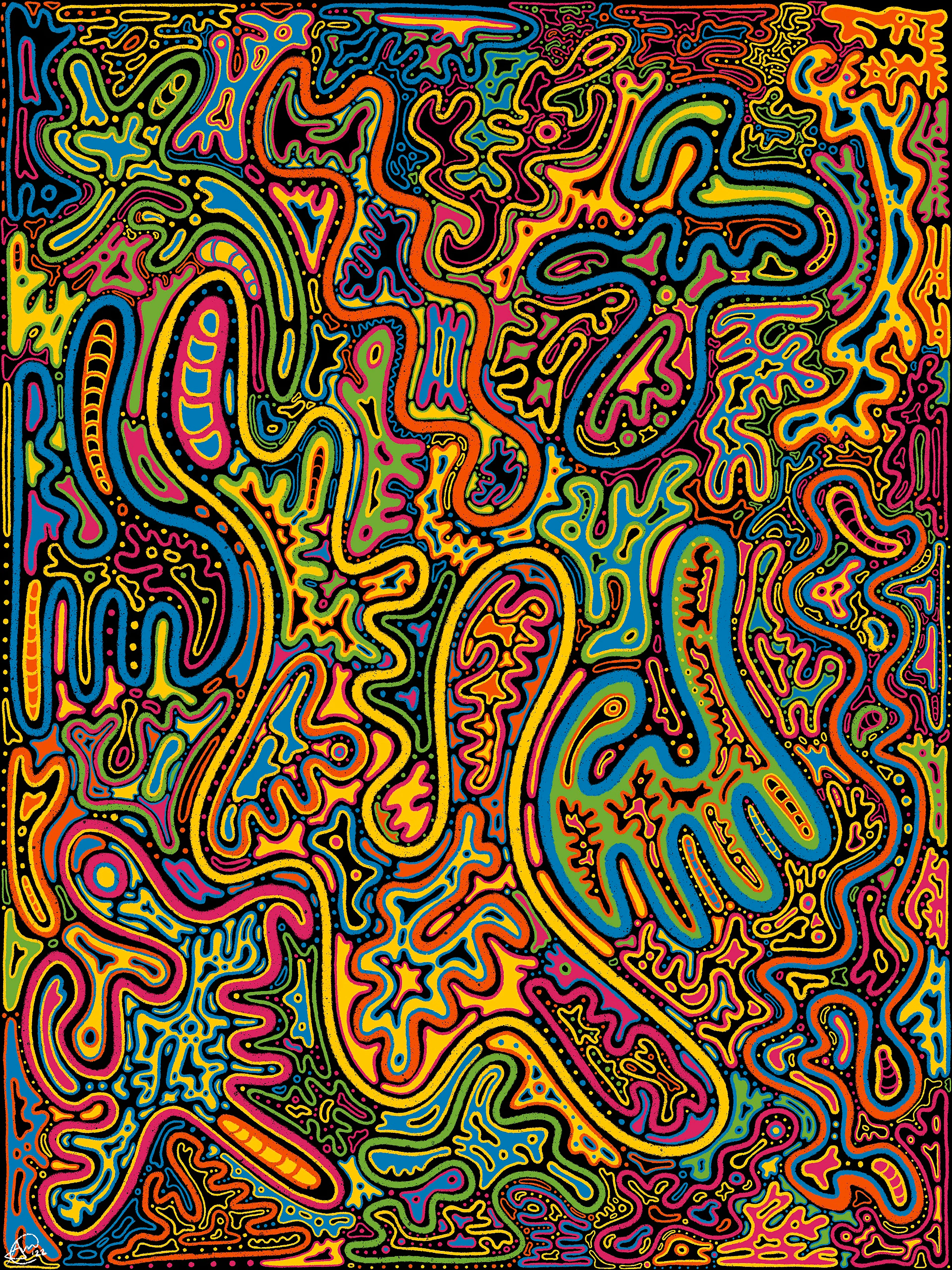 reminds me of those squiggly lines in my eyes, but if they were doodles

The twenty-third doodle created by Shay The Surrealist.