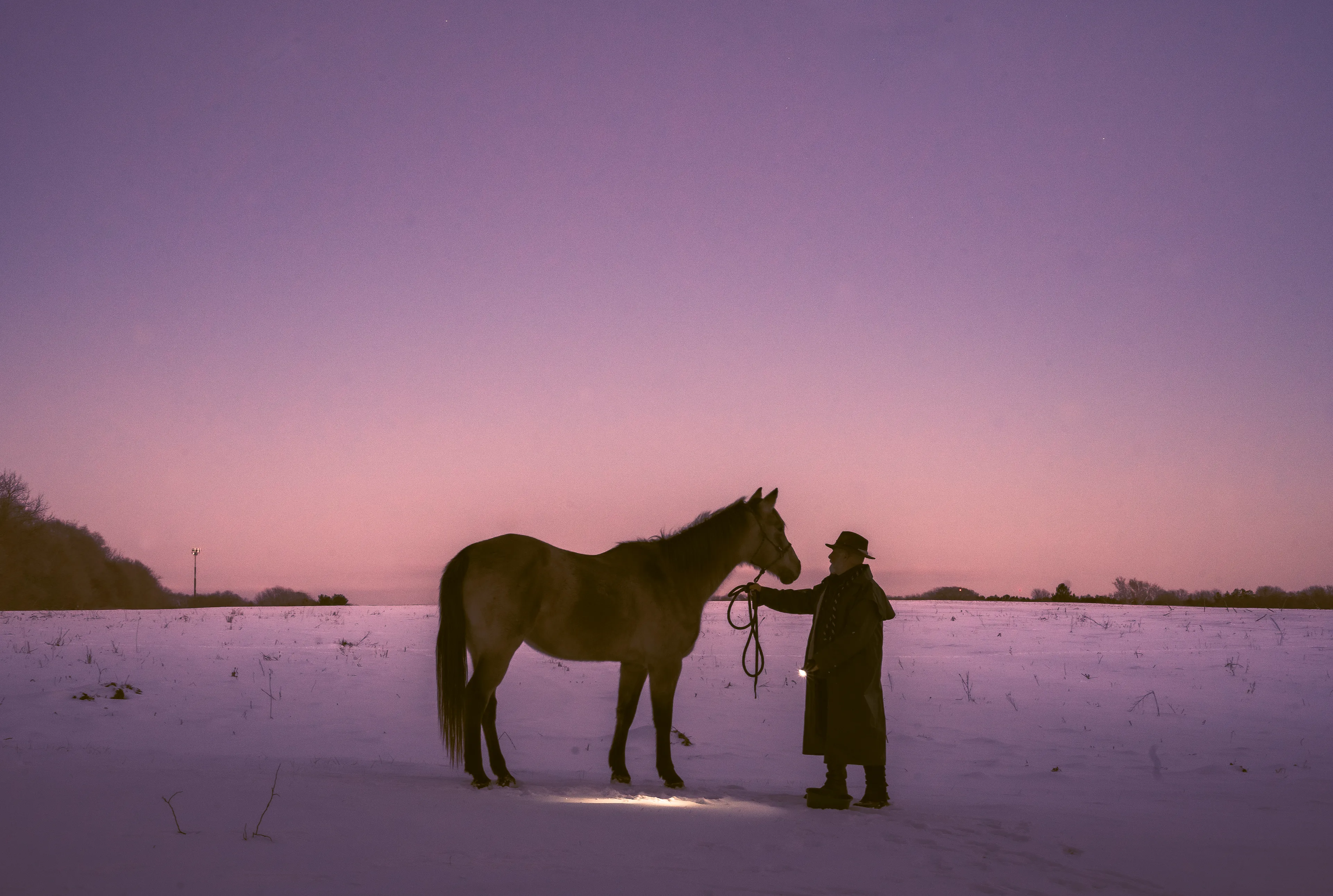 The Silent Hunt #1 It Begins at Dusk by Summer Wagner 

Frank and his Horse Sierra embark on a full moon ride at dusk in January, 2022. 

The Silent Hunt explores the quiet search for connection, intimacy, and ways to cope during the last two years of an international pandemic. Peering specifically into the lives of boys and men of at least three different generations, The Silent Hunt demonstrates an earnest search for belonging and duty in an increasingly atomized world. 

Edition: 1 of 1

Commissioned by Obscura