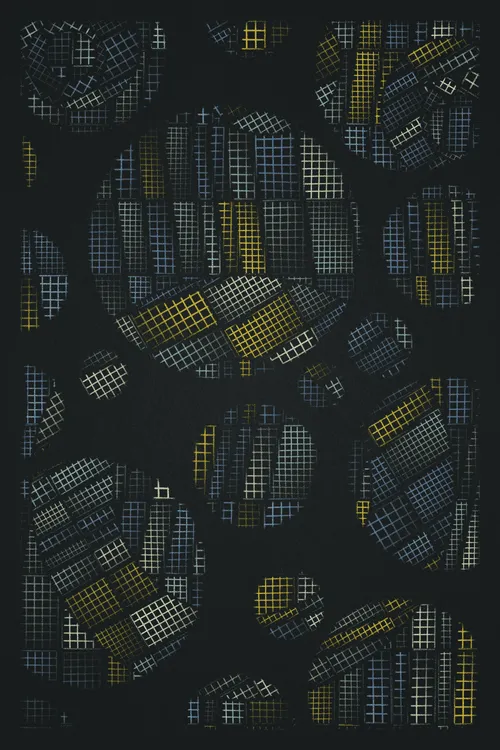 Rich Poole’s Kakano is an exploration of texture inspired by the practice of charcoal rubbing. Millions of individual points combine with geometry and motion to create unpredictable and fascinating compositions.