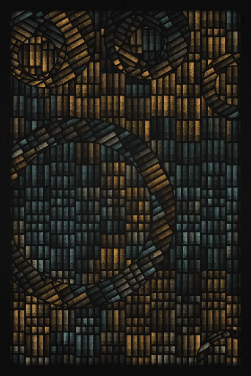 Rich Poole’s Kakano is an exploration of texture inspired by the practice of charcoal rubbing. Millions of individual points combine with geometry and motion to create unpredictable and fascinating compositions.