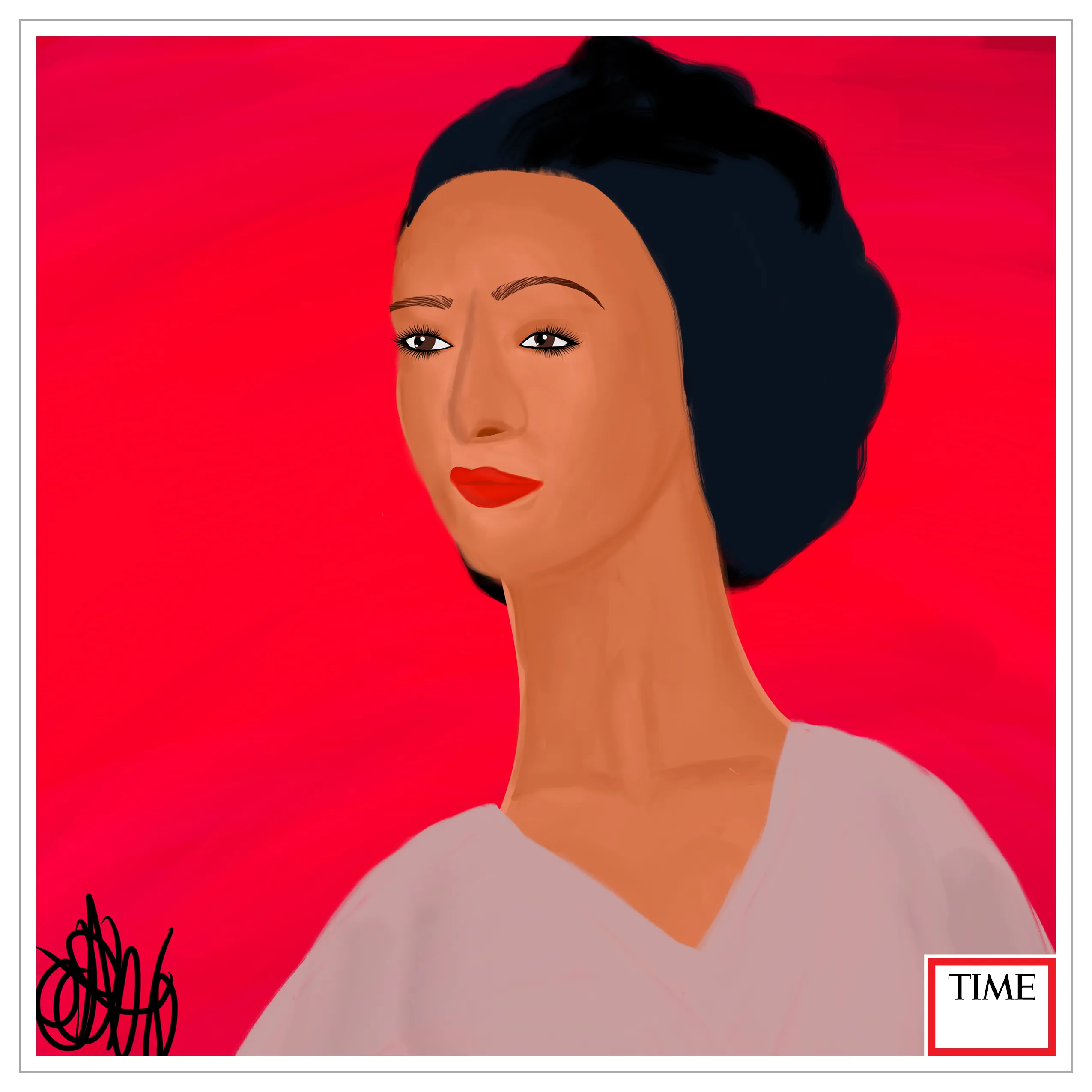 <1939>. Billie Holiday by Nyla Hayes. 

https://time.com/5793492/billie-holiday-100-women-of-the-year/
