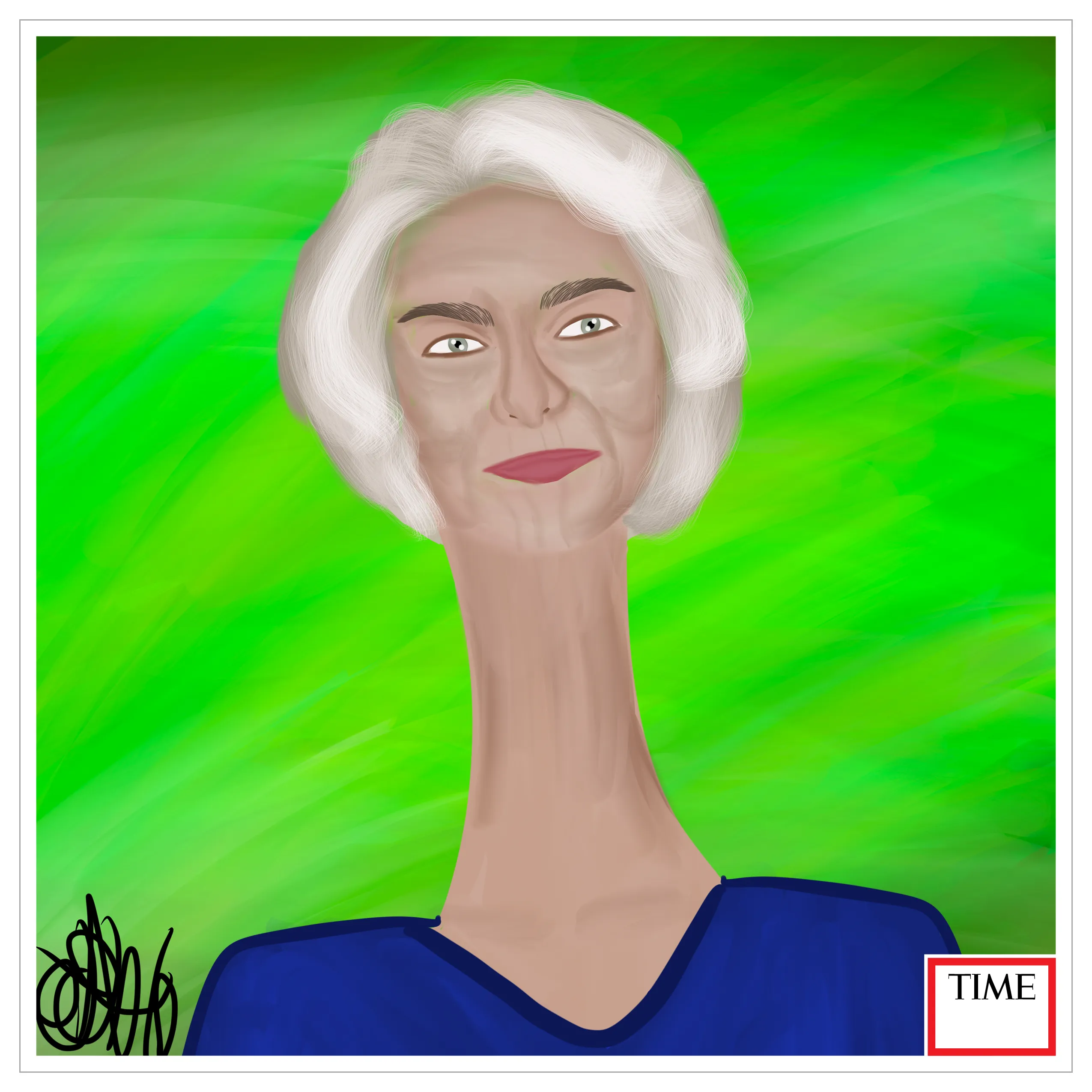 <2000>. Sandra Day O'Connor by Nyla Hayes.

https://time.com/5793747/sandra-day-o-connor-100-women-of-the-year/