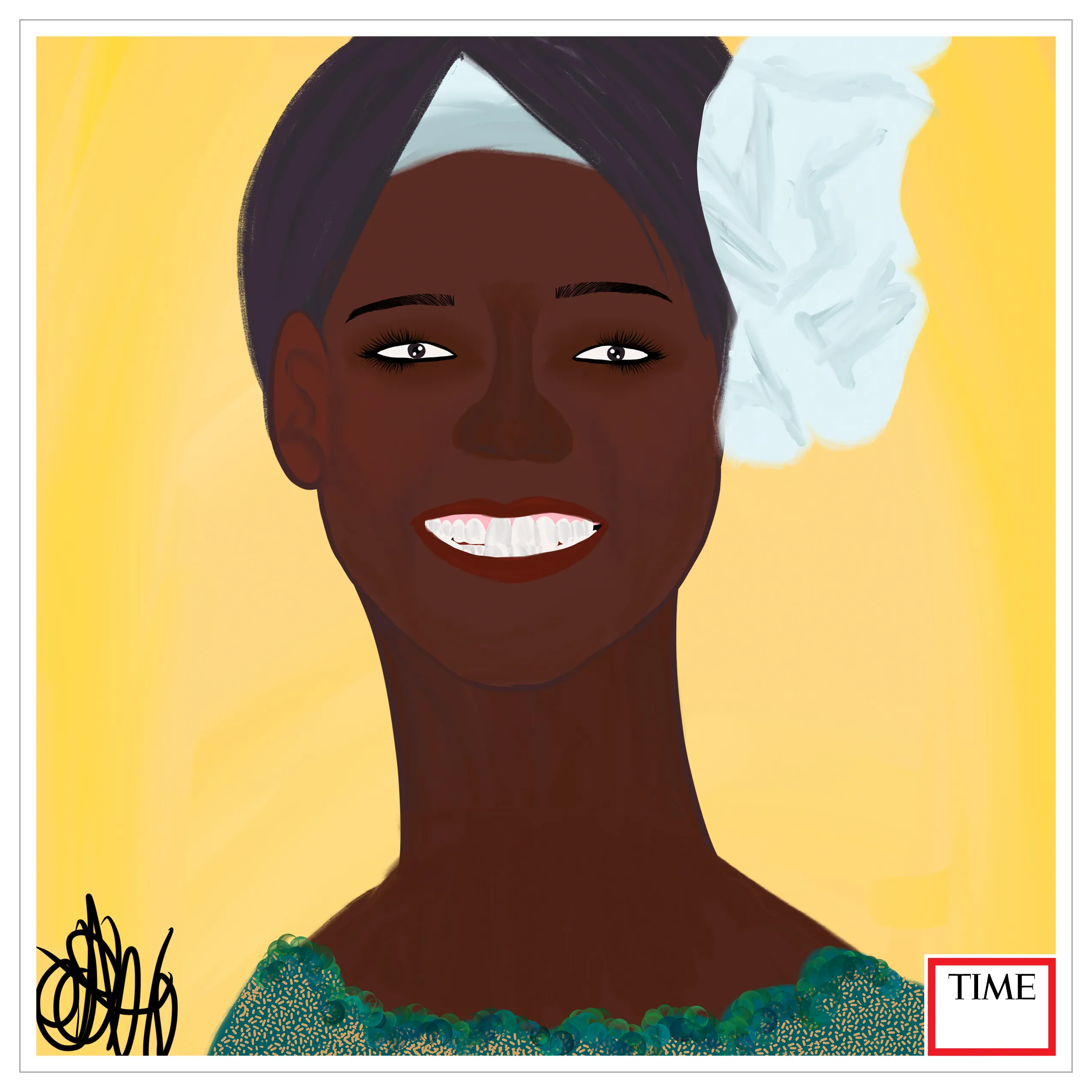 <2001>. Wangari Maathai by Nyla Hayes.

https://time.com/5793752/wangari-maathai-100-women-of-the-year/