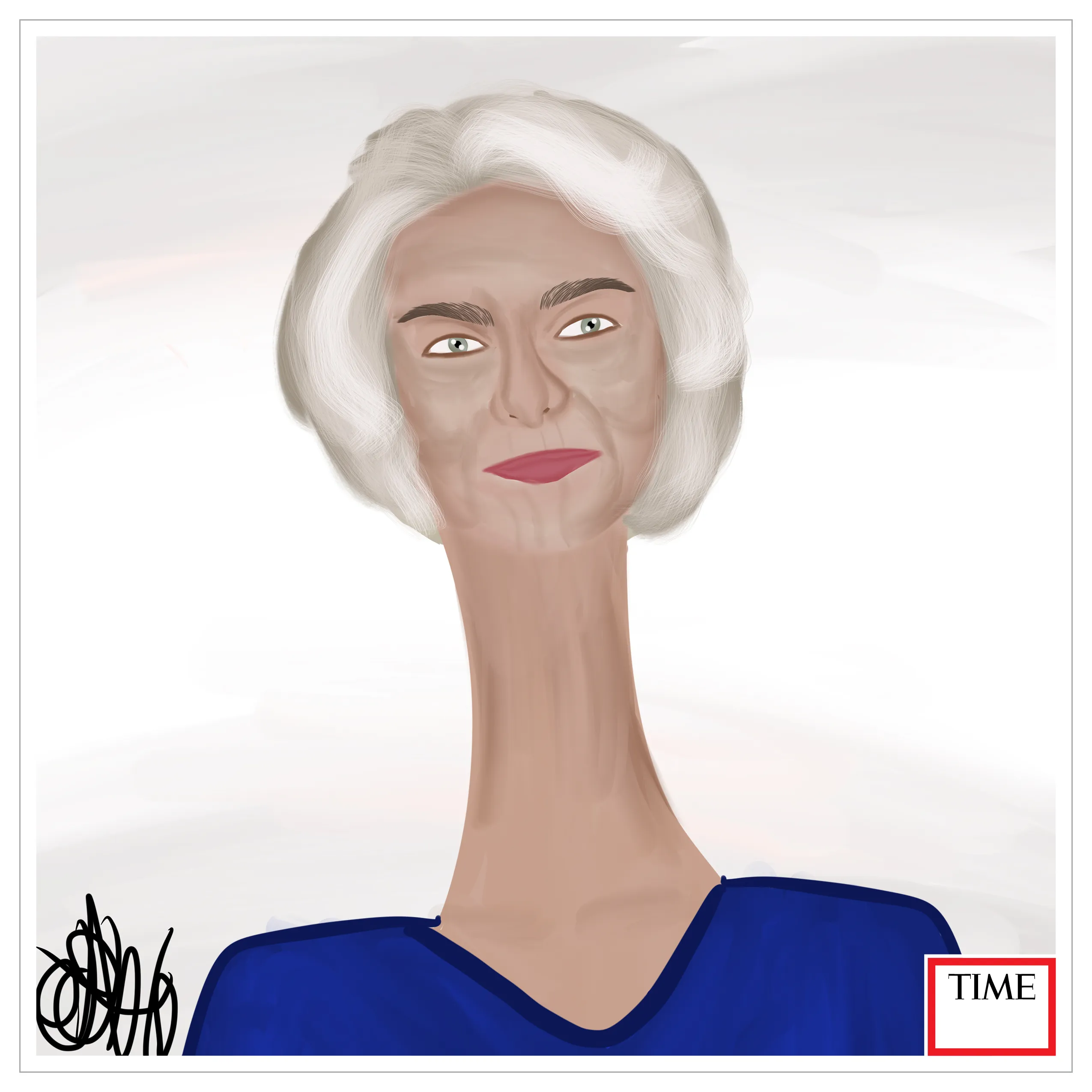 <2000>. Sandra Day O'Connor by Nyla Hayes.

https://time.com/5793747/sandra-day-o-connor-100-women-of-the-year/
