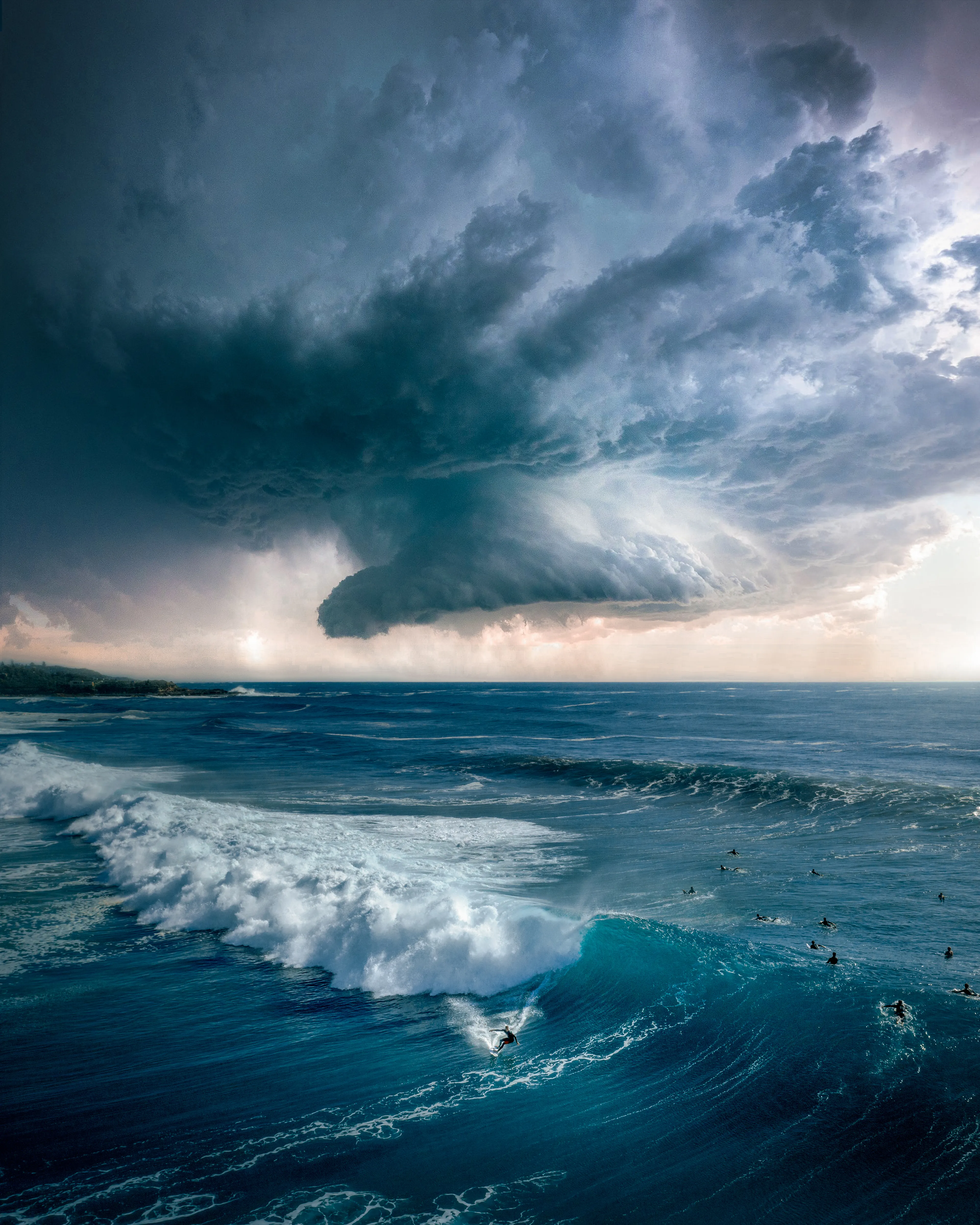 The power of mother nature is a force that can be awe inspiring to witness. Combining my love of the ocean, aerial photography, and now storm chasing into one capture is like a dream come true. 

When I joined the NFT community the first new art genre I was exposed to and became obsessed with, was storm chasing . One particular photographer welcomed me in with open arms and her work capturing  storms inspired me to chase even more myself. Now whenever I get the chance I check the weather reports and warnings and head straight to my favourite spots to try and capture ocean scapes with massive storm cells like this one.

This is not an easy thing to do by any means. The hunt continues, but each time I nail a shot like this one, it will be added to the Storm Surfers collection.

Artist: New Light Visuals

Title: Storm Cell Swell

Edition: 1/1

License: Extended Editorial