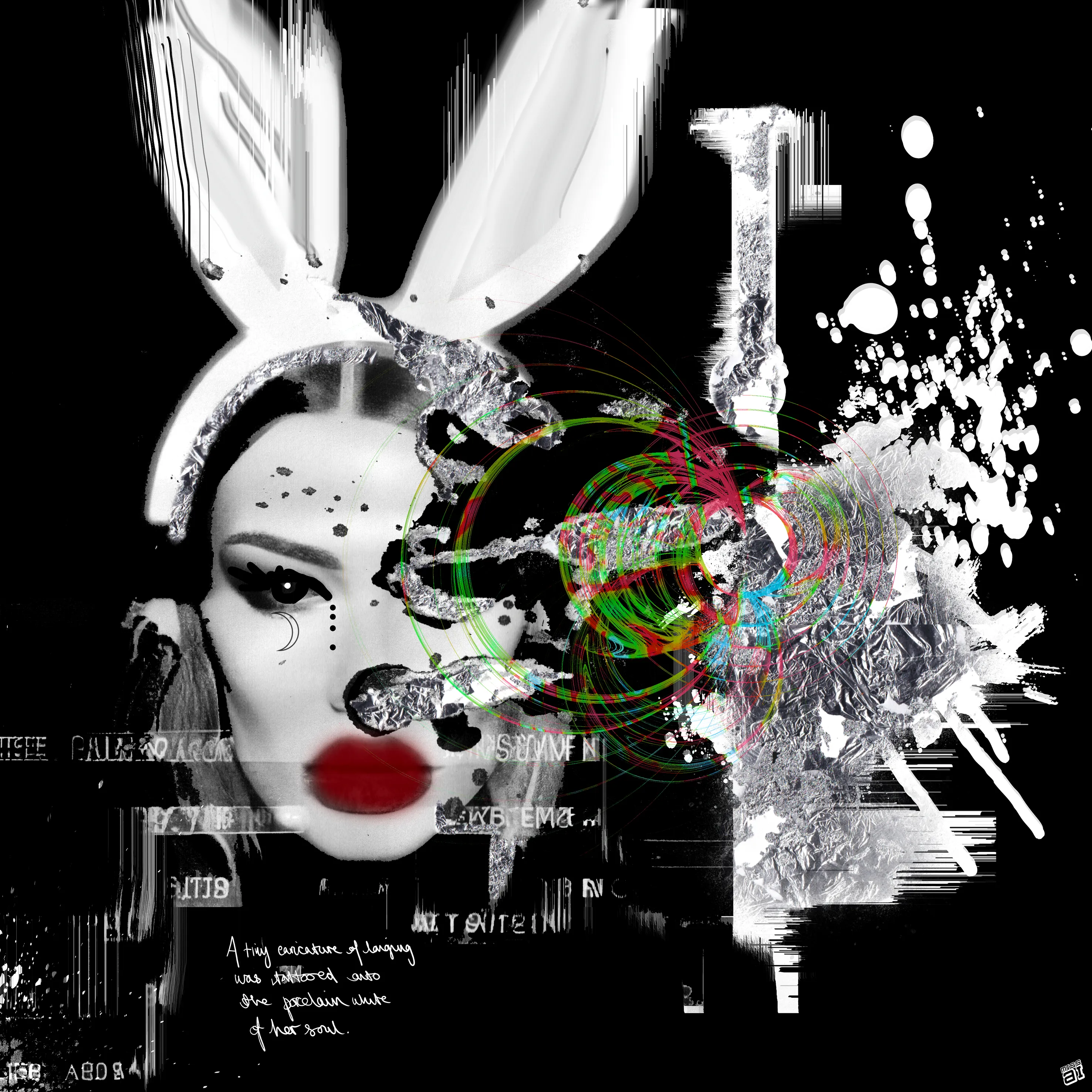 A tiny caricature of longing was permanently tattooed onto the porcelain white of her soul.