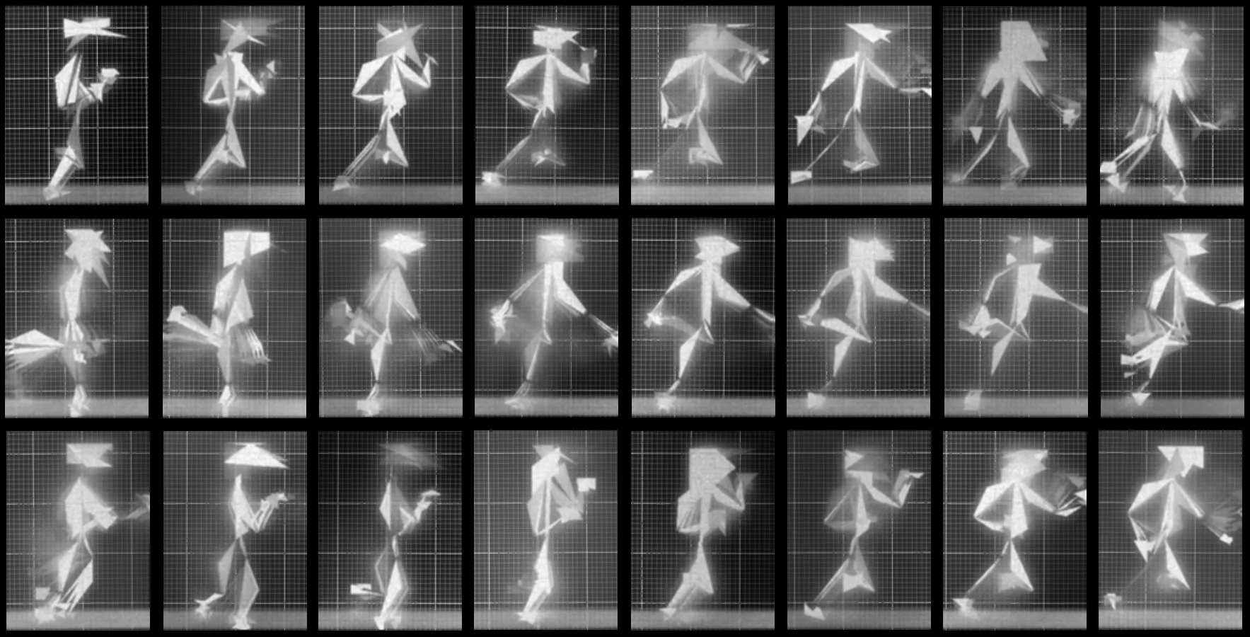 DEAFBEEF: Chronophotograph - Token 141

Chronophotograph is the companion collection to Vol. 2, Series 1 - Noumenon. This work is made in support of The Los Angeles County Museum of Art's Art and Technology Lab, in collaboration with Cactoid Labs, presented in dialogue with the chronophotopgraphic work of Eadweard Muybridge in the LACMA archives.

On a time locked schedule, a blockchain transaction can be triggered to metaphorically "capture" an observation of a Noumenon, minting a new ERC721 token in this companion series. The blocknumber serves as the seed for a deterministic program to generate an image in the style of Muybridge's chronophotographs, representing the attempt to transcend sensory limitations through the use of technology.

Viewers are encouraged to reflect on the perception of time, consensus reality, photography and blockchain as sources of objective truth, limitations thereof.
