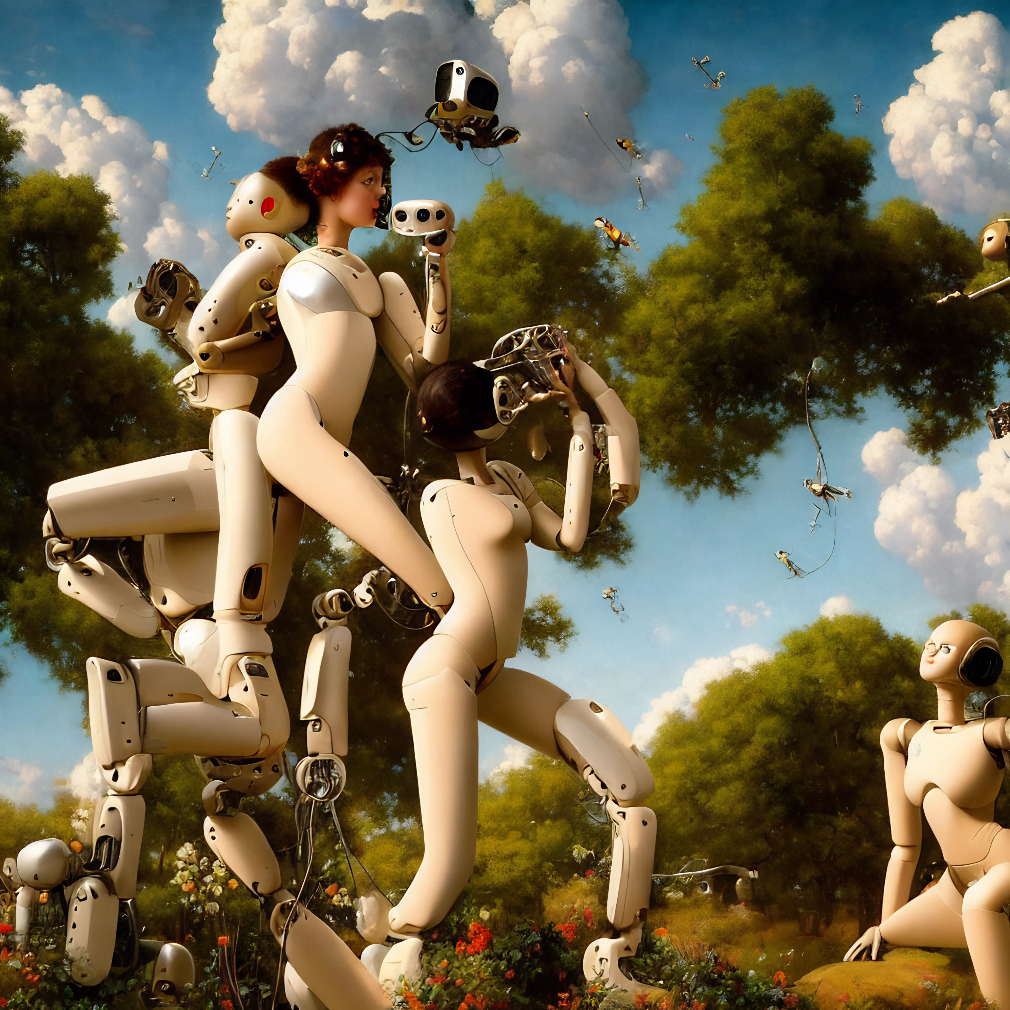 "Speciesism" by Obvious group 69 iterations 18/07/2023  
============================================================  
  
This collection explores the intimate relationship between human and machine. It invites the viewer to question the categorization of intelligent forms into species. As a result, this series questions our relationship towards other species, from the exploitation of animals to ensure our food chain, to the current debate around new rising forms of intelligence in the machine learning field. This series refers to the book by Philip K. Dick, “Do Androids Dream of Electric Sheep?”, particularly to the sexual scene after which the main character starts feeling empathetic for androids, a species he has been hunting until that moment. While science fiction has led us to personify AI, the recent research breakthroughs in this field leads to a display of excitement and fear towards these technologies. We are still far from having developed a new form of consciousness, but we should already ask ourselves if this is the ideal we wish to reach for, and if so, how we plan to interact with this new species.  
* * *  
  
*"Speciesism"* will be presented as fixed price on July 18, 2023, at 8 pm (CET) on https://0kai.k011.com, offering AI art followers an opportunity to acquire this remarkable, yet provocative collection.  
