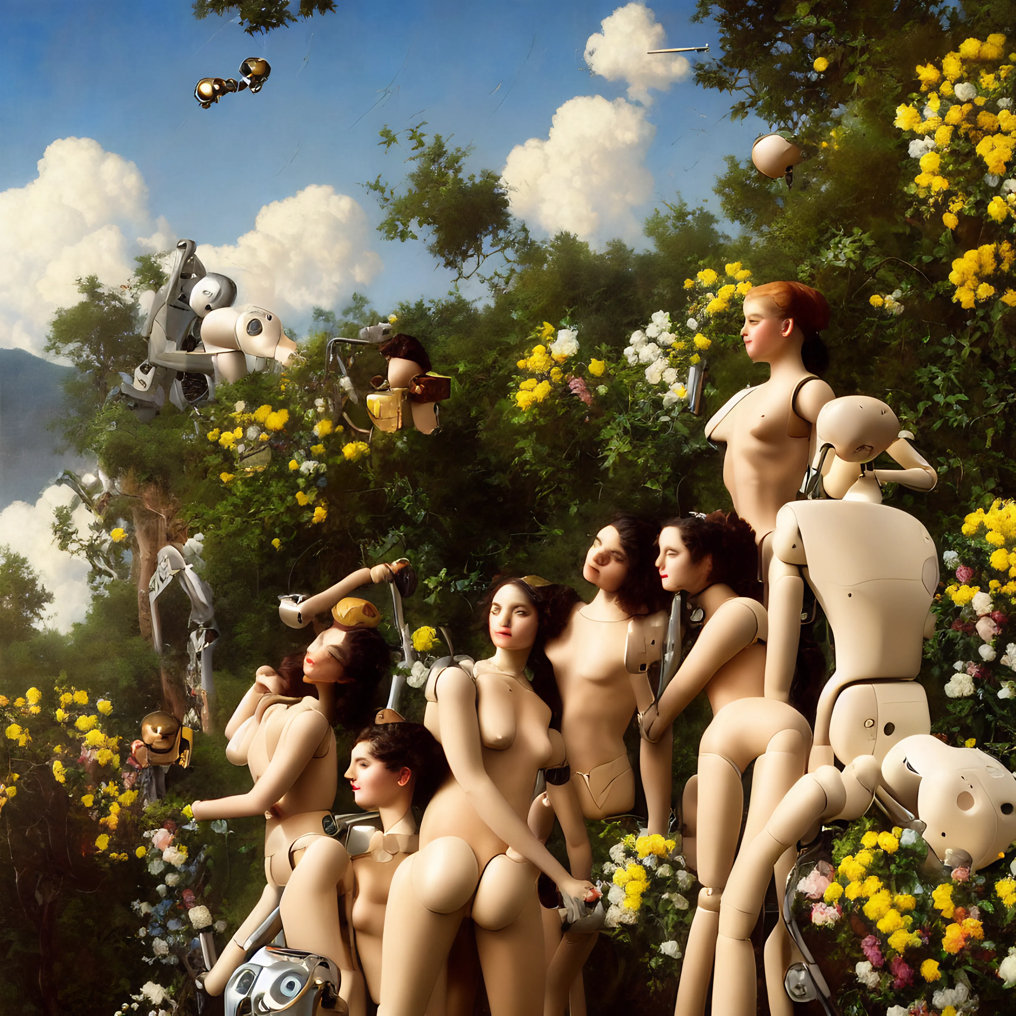 "Speciesism" by Obvious group 69 iterations 18/07/2023  
============================================================  
  
This collection explores the intimate relationship between human and machine. It invites the viewer to question the categorization of intelligent forms into species. As a result, this series questions our relationship towards other species, from the exploitation of animals to ensure our food chain, to the current debate around new rising forms of intelligence in the machine learning field. This series refers to the book by Philip K. Dick, “Do Androids Dream of Electric Sheep?”, particularly to the sexual scene after which the main character starts feeling empathetic for androids, a species he has been hunting until that moment. While science fiction has led us to personify AI, the recent research breakthroughs in this field leads to a display of excitement and fear towards these technologies. We are still far from having developed a new form of consciousness, but we should already ask ourselves if this is the ideal we wish to reach for, and if so, how we plan to interact with this new species.  
* * *  
  
*"Speciesism"* will be presented as fixed price on July 18, 2023, at 8 pm (CET) on https://0kai.k011.com, offering AI art followers an opportunity to acquire this remarkable, yet provocative collection.  
