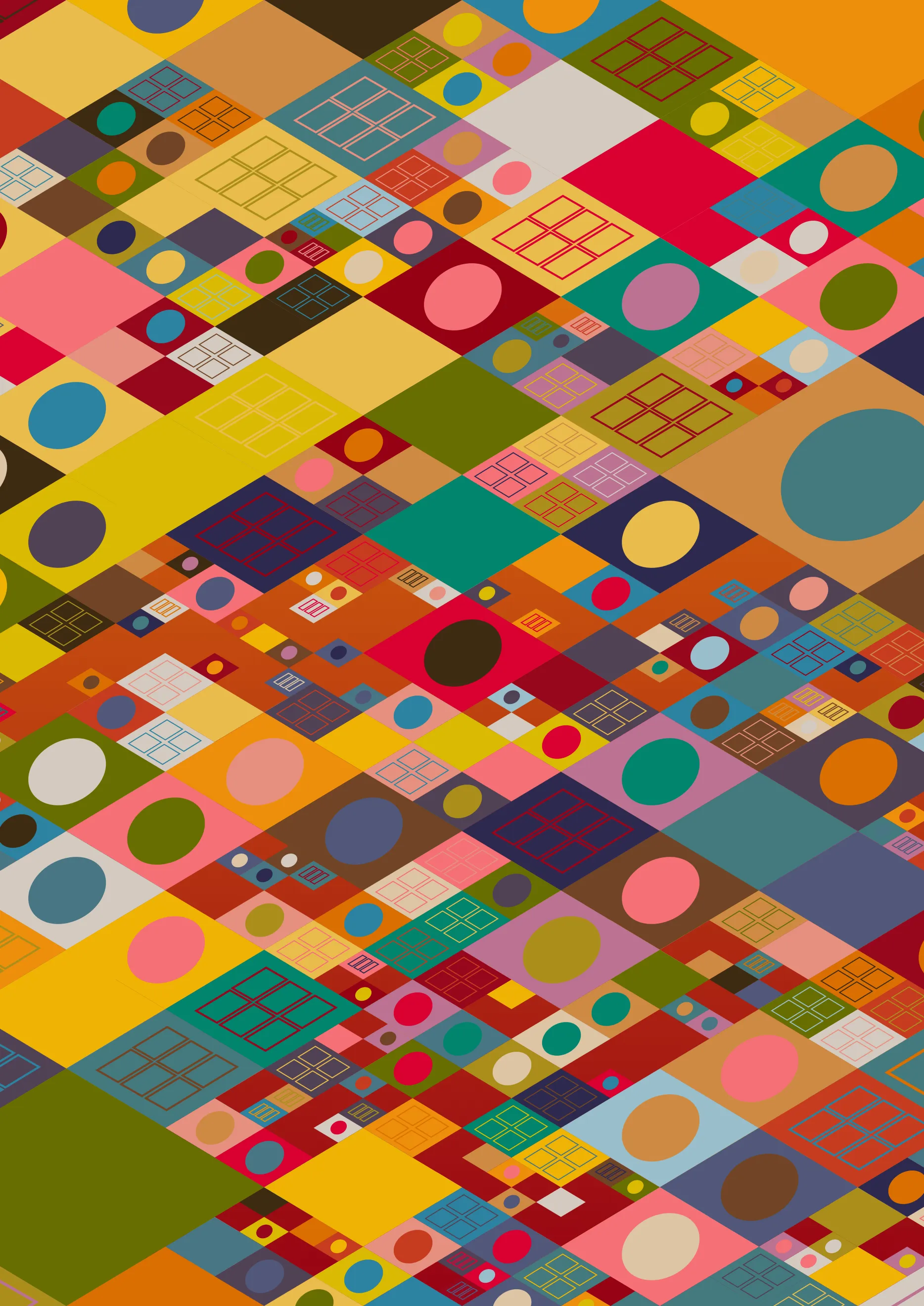 Fields of Color by Cryptobauhaus is a generative art project. The artwork is inspired by circle irrigation fields that dot the landscape across the United States. The algorithm generates a unique piece of art with multiple traits and dozens of variations, ensuring a unique piece for your collection.