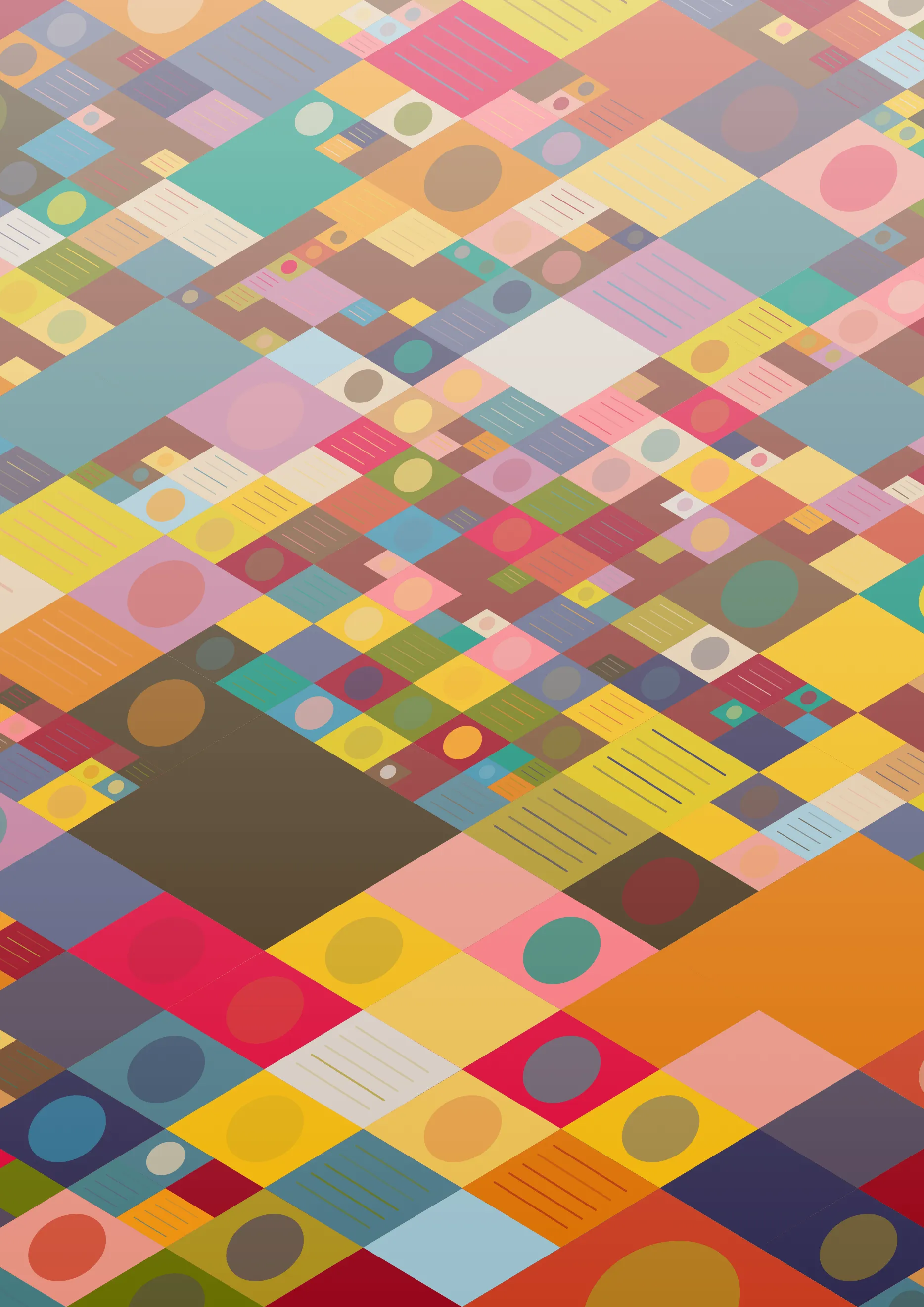 Fields of Color by Cryptobauhaus is a generative art project. The artwork is inspired by circle irrigation fields that dot the landscape across the United States. The algorithm generates a unique piece of art with multiple traits and dozens of variations, ensuring a unique piece for your collection.