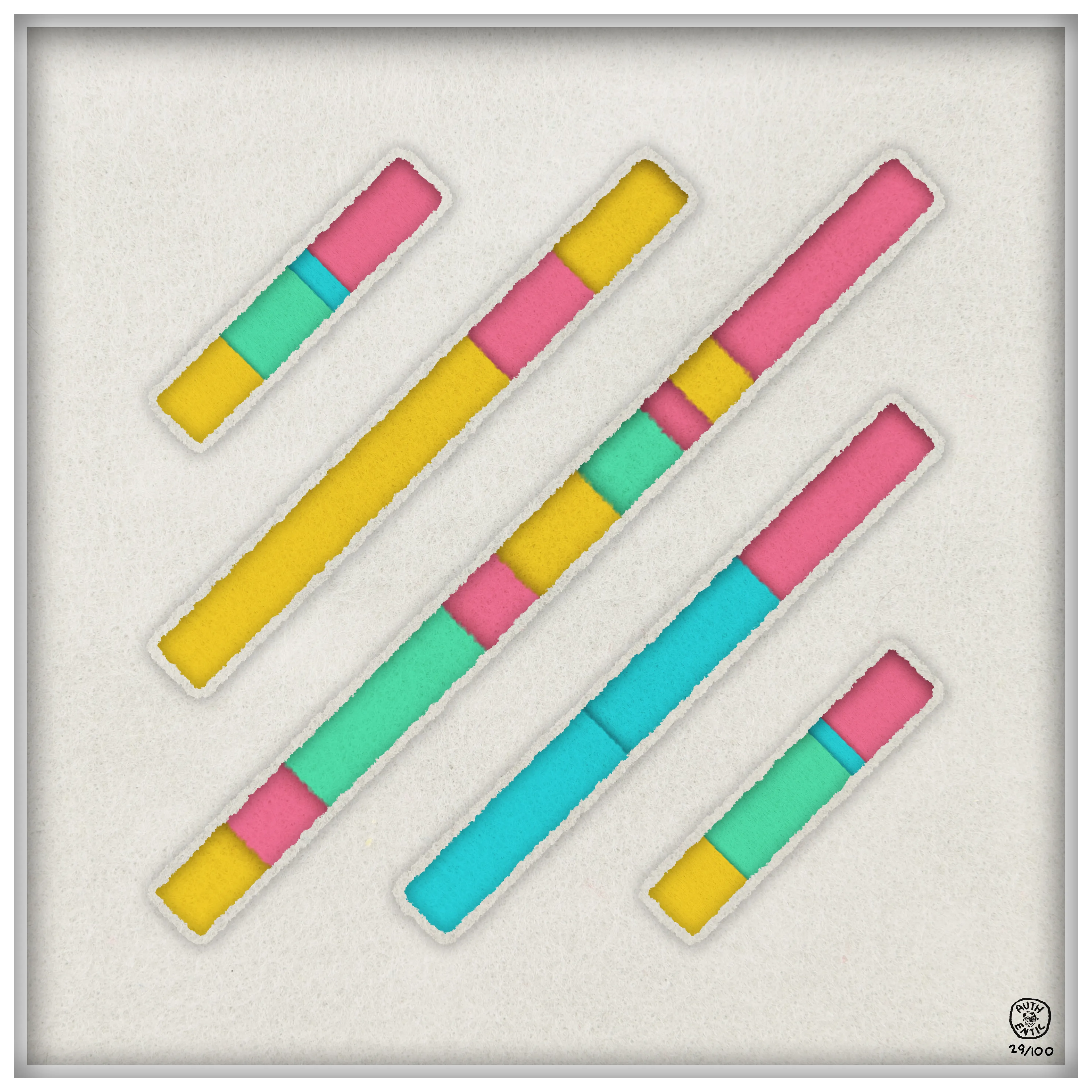 An interpretation of the Decal by Bryan Brinkman. A symbol of permissionless creativity. Series Five.