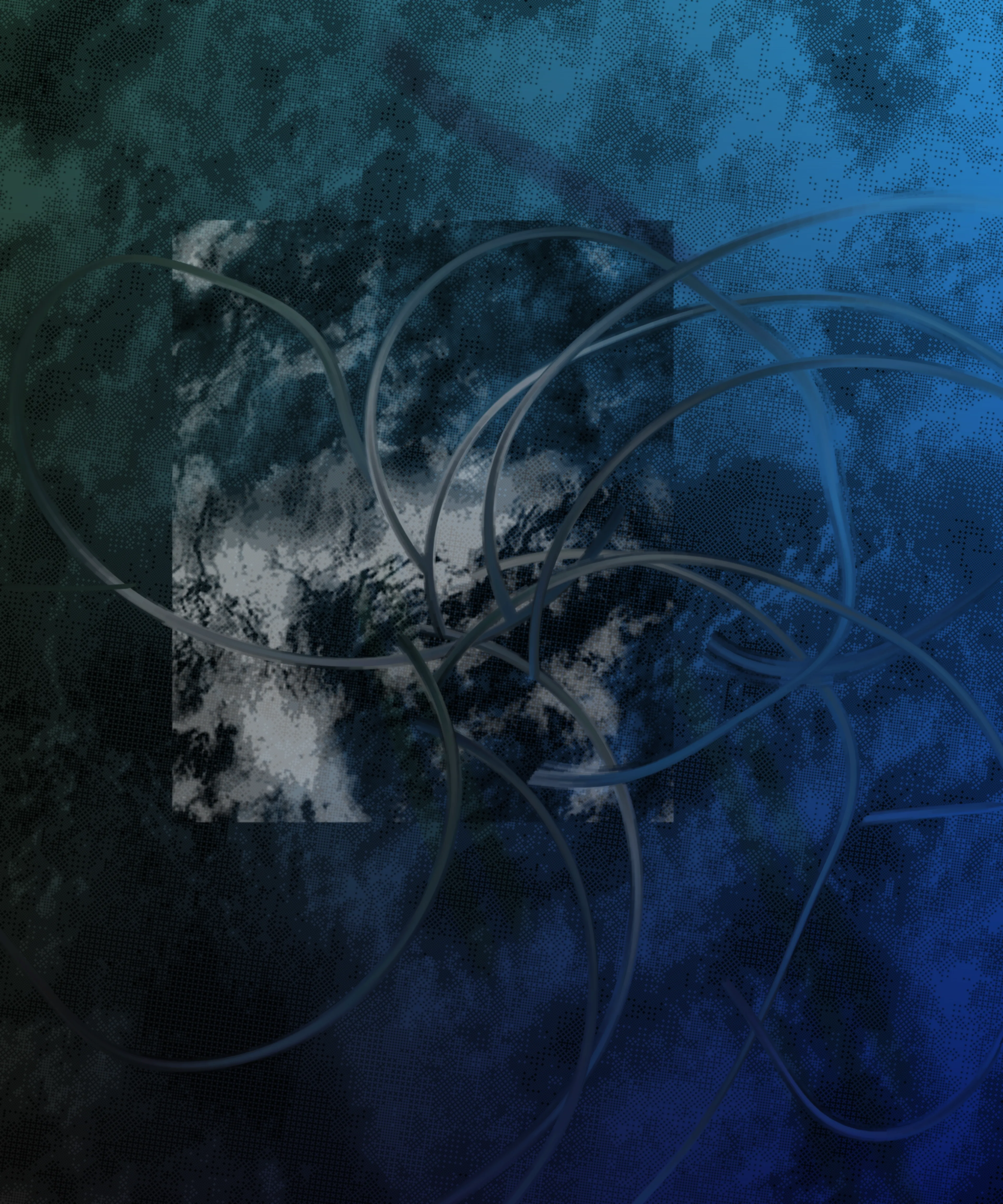With chaos comes more chaos. Things become unpredictable as seasons change, as heat rises, as panic ensues.  

‘chaos becomes inverted, not averted’ are inversions of the works of my generative project 'chaos comes with the summer haze' released by Art Blocks in 2023. Their twins can be found by matching token numbers.

My inspiration for these inversions parallels their generative twin project. It is beauty and fear - the beauty of the land, the water, the flowers, the beauty of paint and code, the beauty of humanity – the fear of panic and mob mentalities, the fear of incongruity and environmental collapse, the fear of humankind. It is from the obsessiveness, visual overload, content overload, and our aching yet hopeful eyes as we stare towards the horizon.