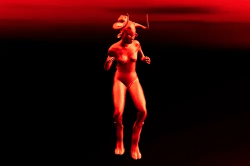 When the beat is in you, when the beat goes on. Minoriea is Dancing!<br><br>Auriea Harvey presents "The Adventures of Minoriea", a series of animated 3D NFTs featuring her avatar, The Minoriea. Minoriea is a reworking of the mythological figure of the Minotaur which bridges the classical character and her many modern moods with the eternity of the future via the blockchain. These depictions are presented as life-sized Augmented Reality sculptures accessed via atmospheric online environments on your mobile device.