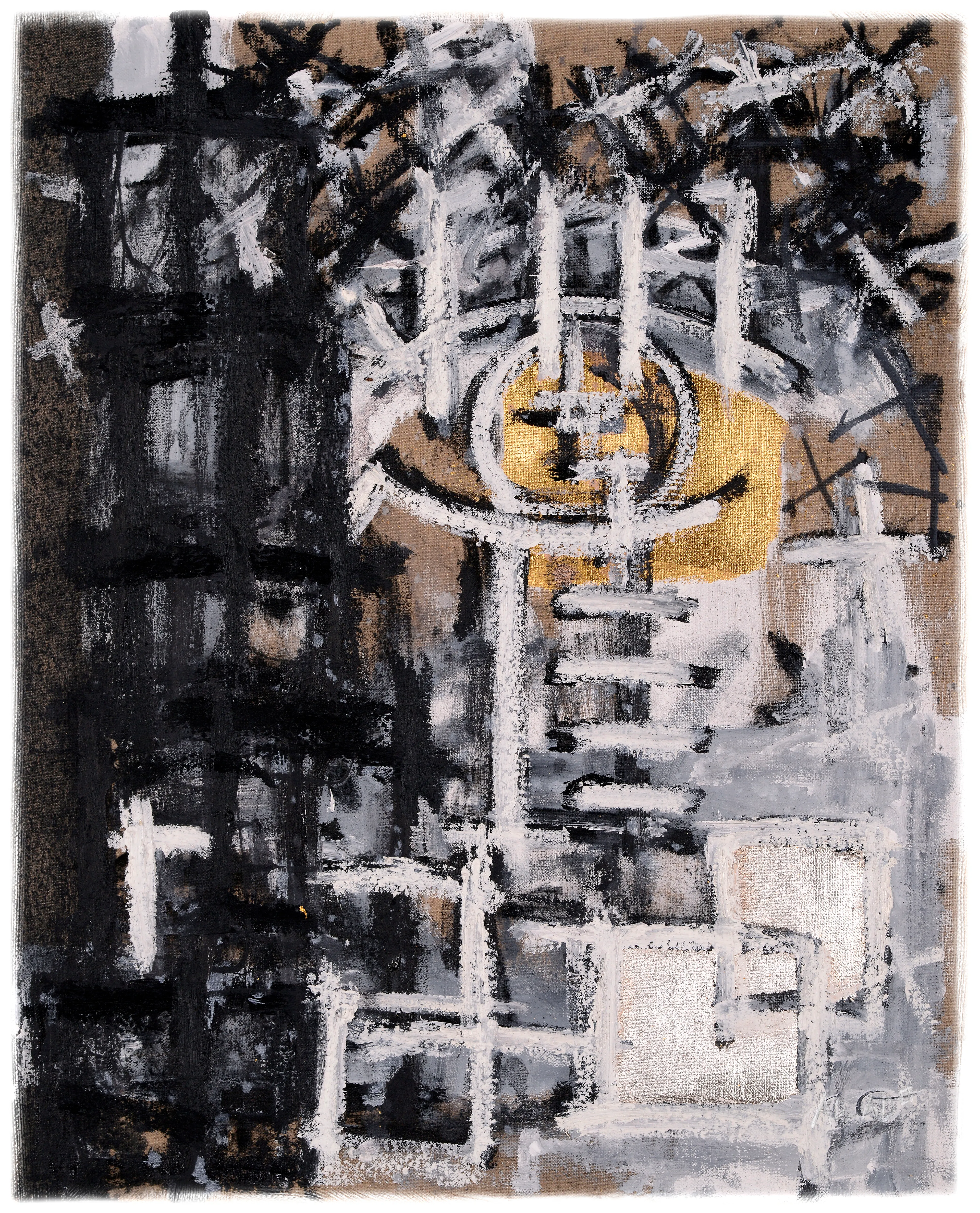 CONFIGURATION II

Oil, Oil Stick, Gesso, Graphite, Charcoal, Sand, Silver, and 24k Gold on Linen, 2023 || Digitally Retouched, 2023

JPEG || 6969 x 6969px