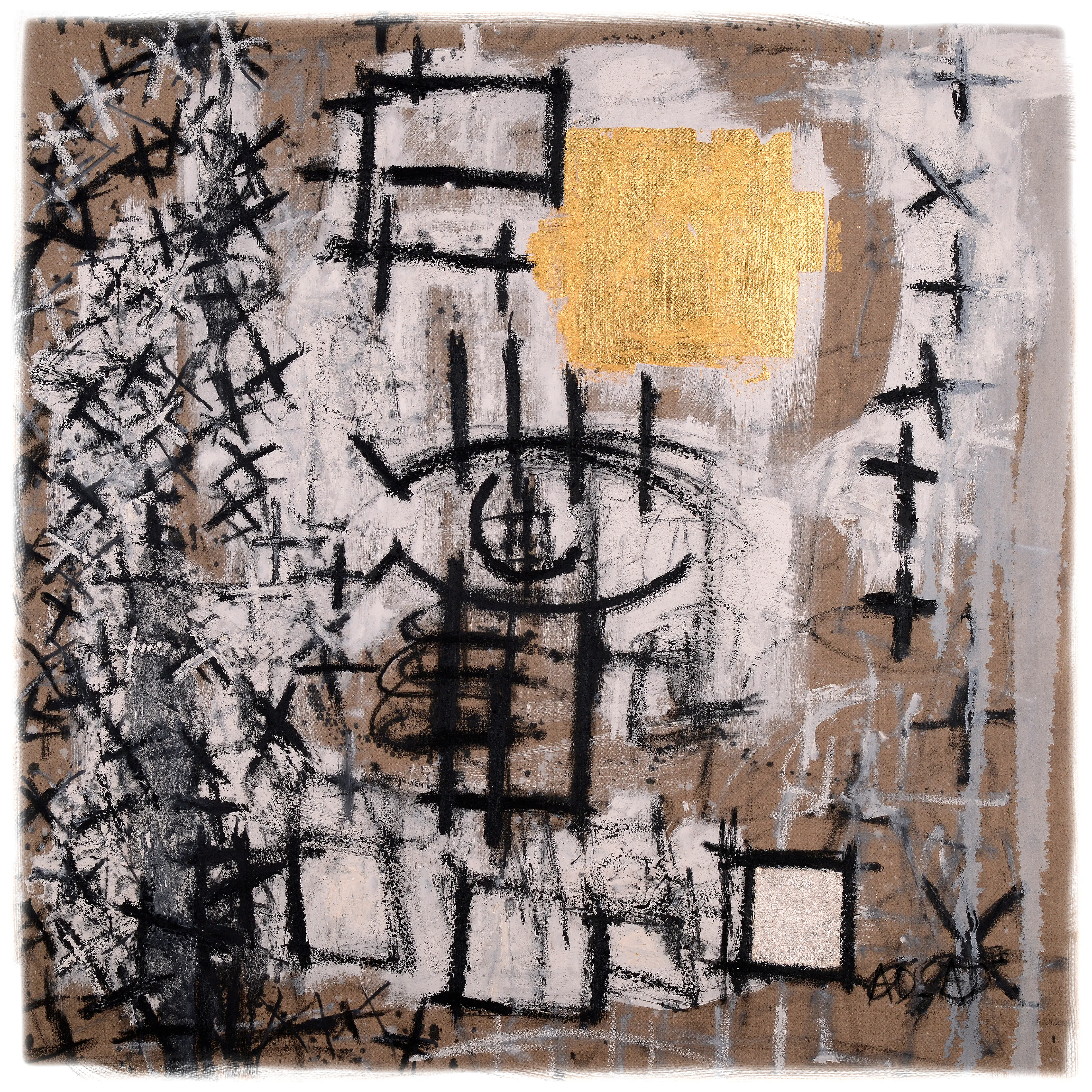 CONFIGURATION 

Oil, Oil Stick, Gesso, Graphite, Charcoal, Sand, Silver, and 24k Gold on Linen, 2023 || Digitally Retouched, 2023

JPEG || 6969 x 6969px