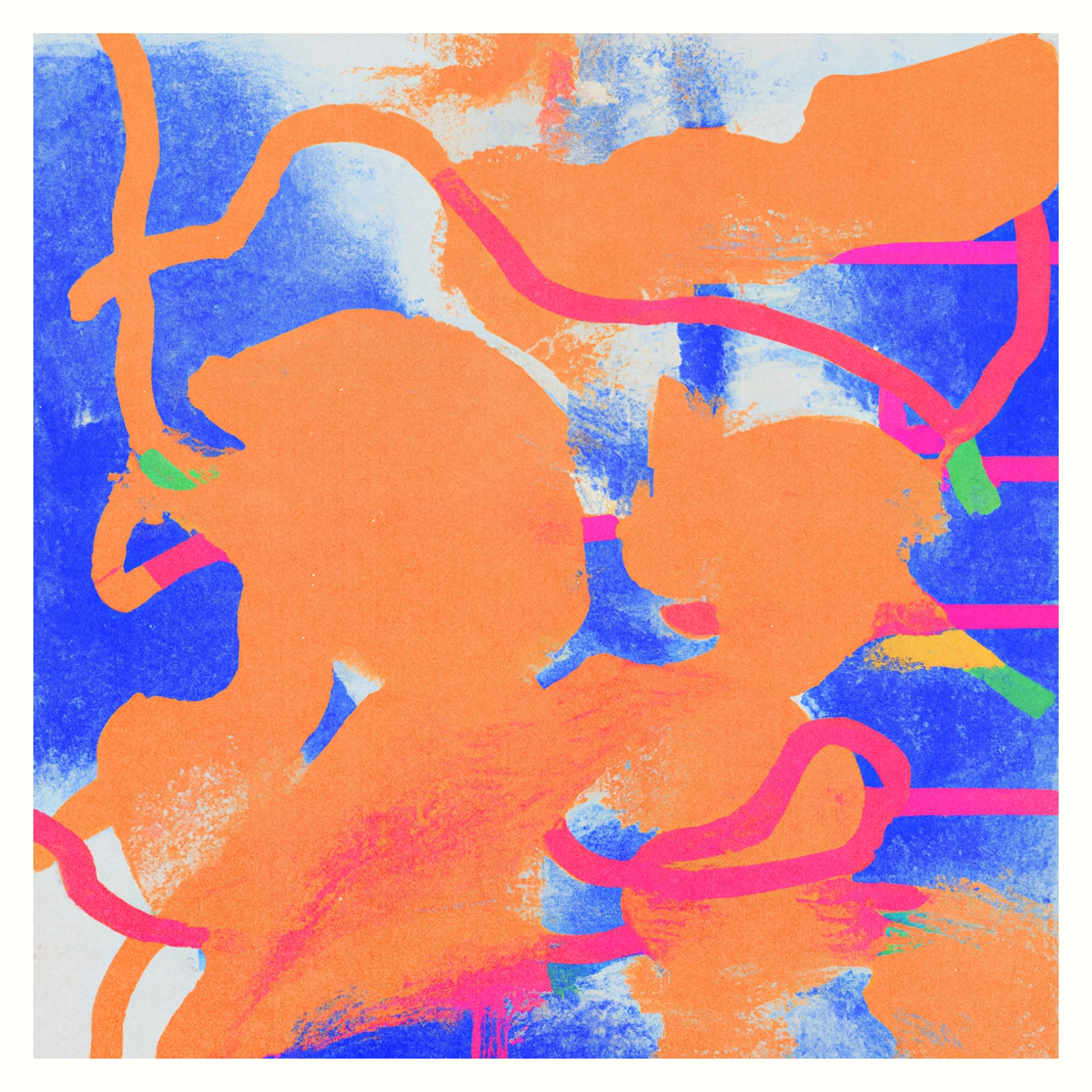 Created in collaboration with AI trained on gestural paintings made by Linda Dounia  (8334 × 8334 px)