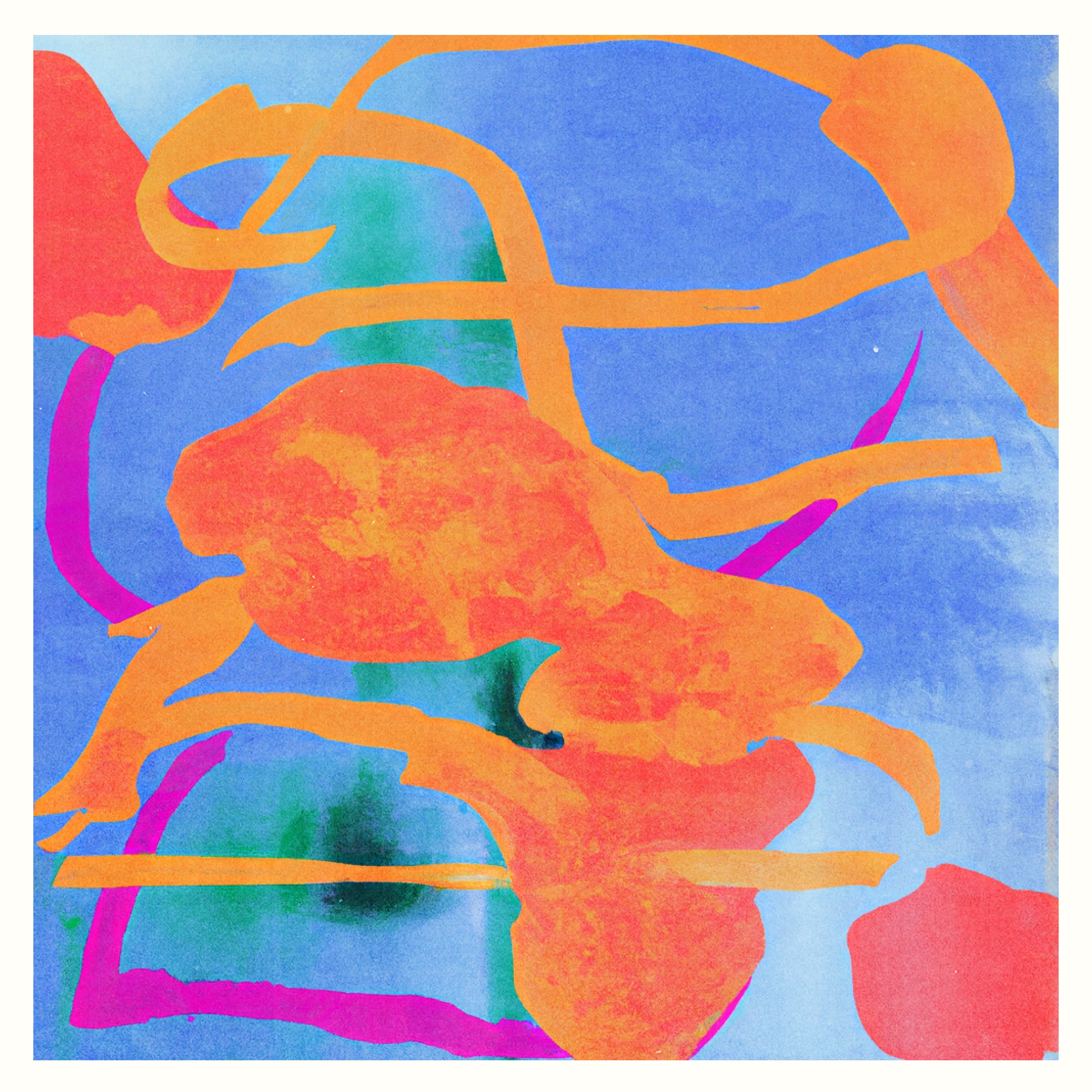 Created in collaboration with AI trained on gestural paintings made by Linda Dounia  (8334 × 8334 px)