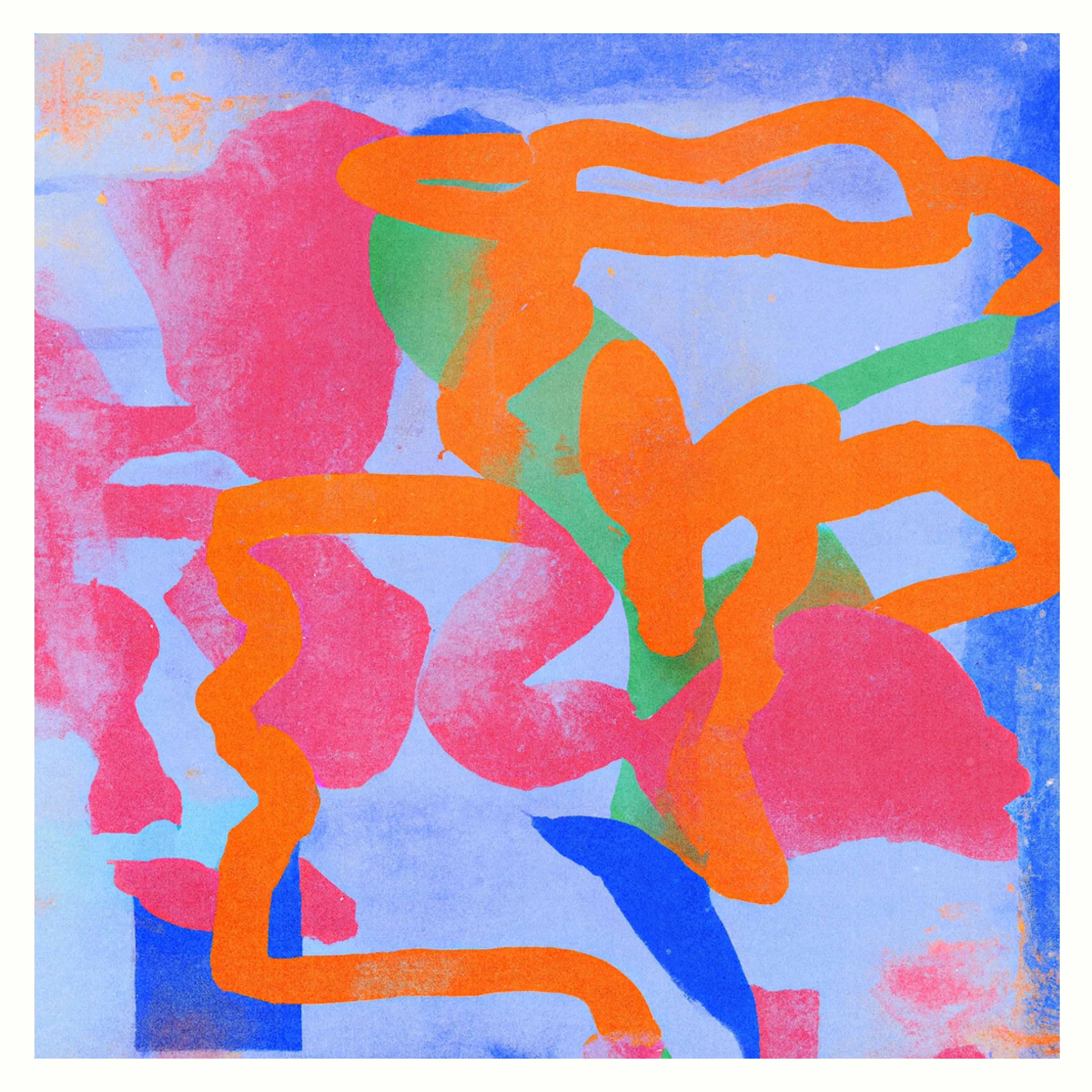 Created in collaboration with AI trained on gestural paintings made by Linda Dounia  (8334 × 8334 px)