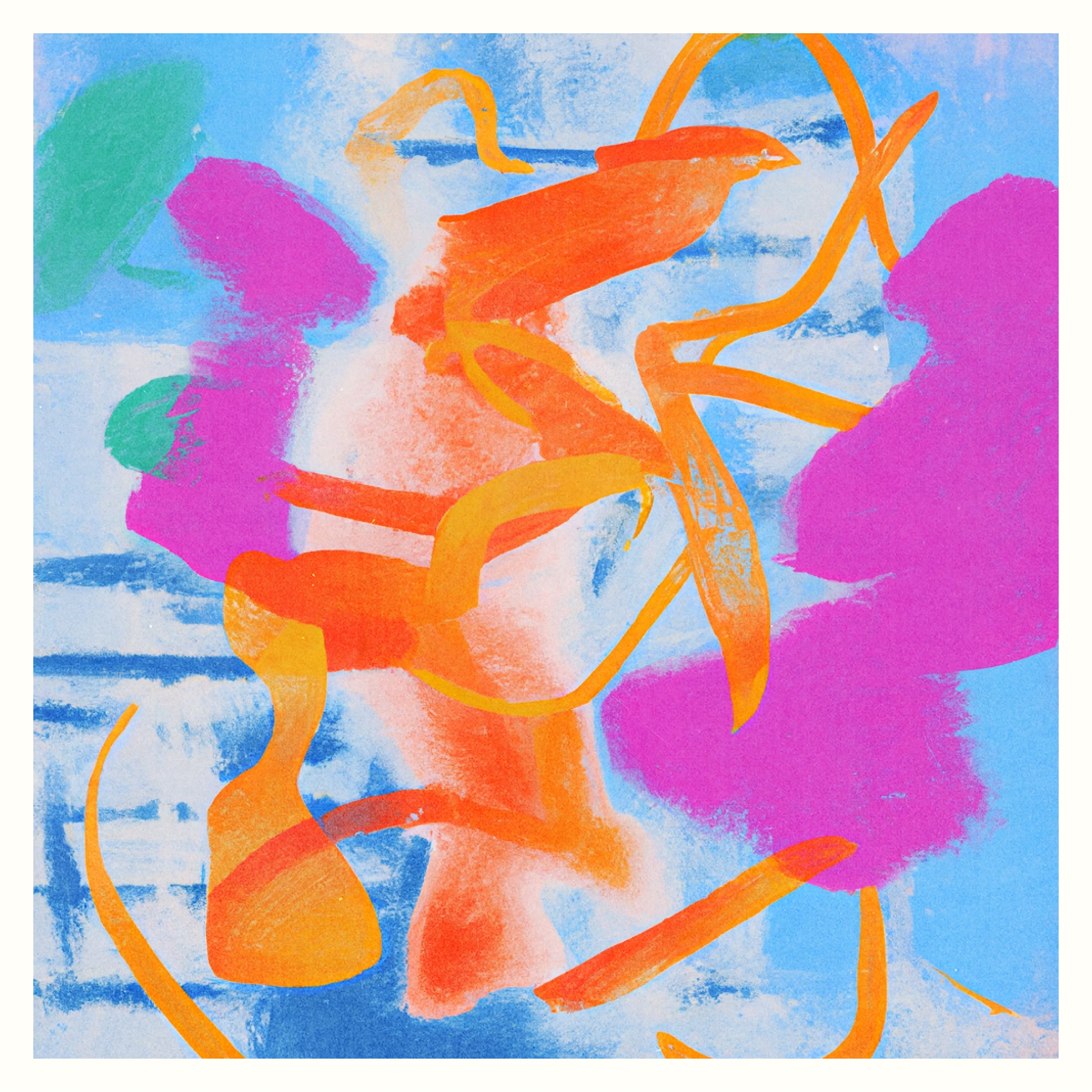 Created in collaboration with AI trained on gestural paintings made by Linda Dounia  (8334 × 8334 px)