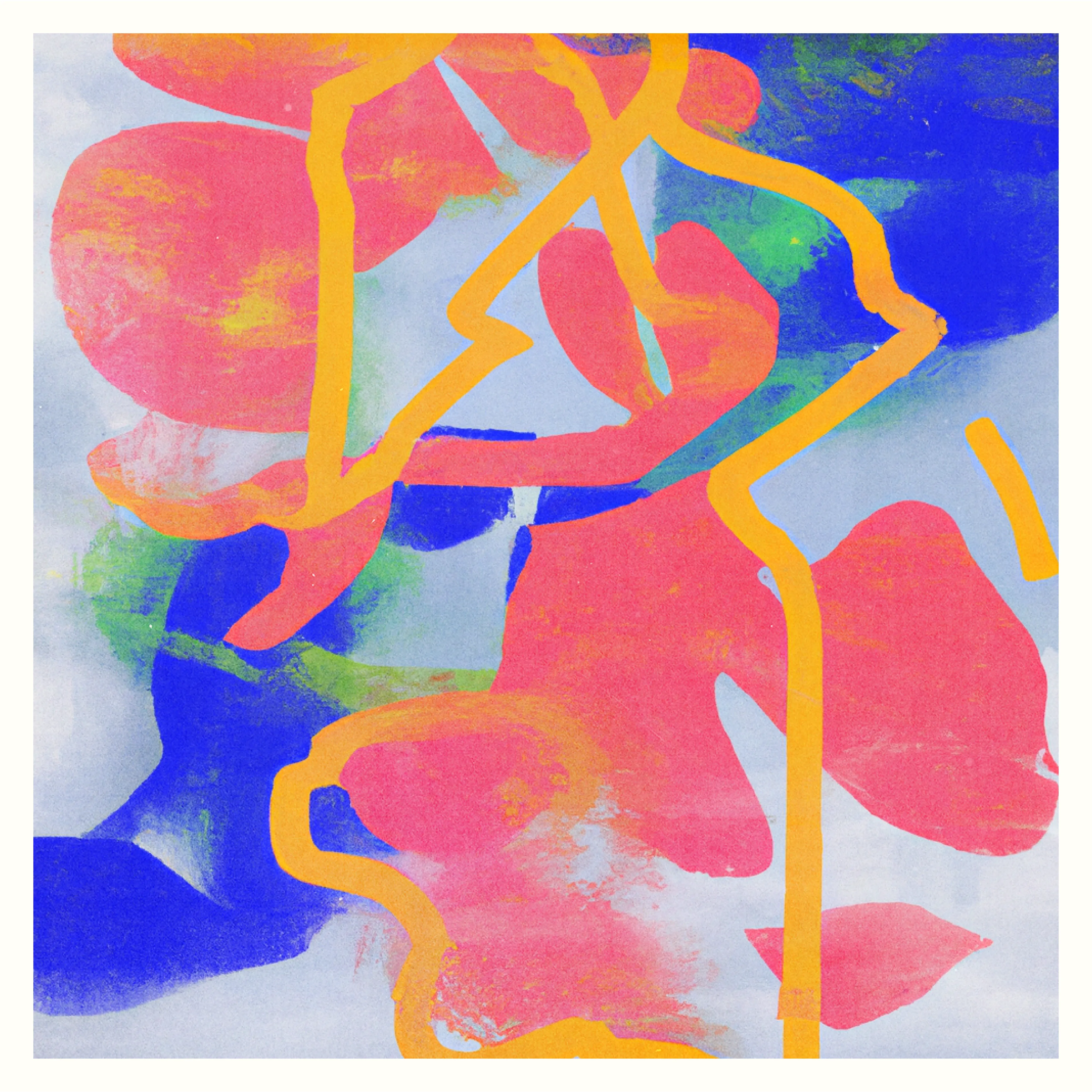 Created in collaboration with AI trained on gestural paintings made by Linda Dounia  (8334 × 8334 px)