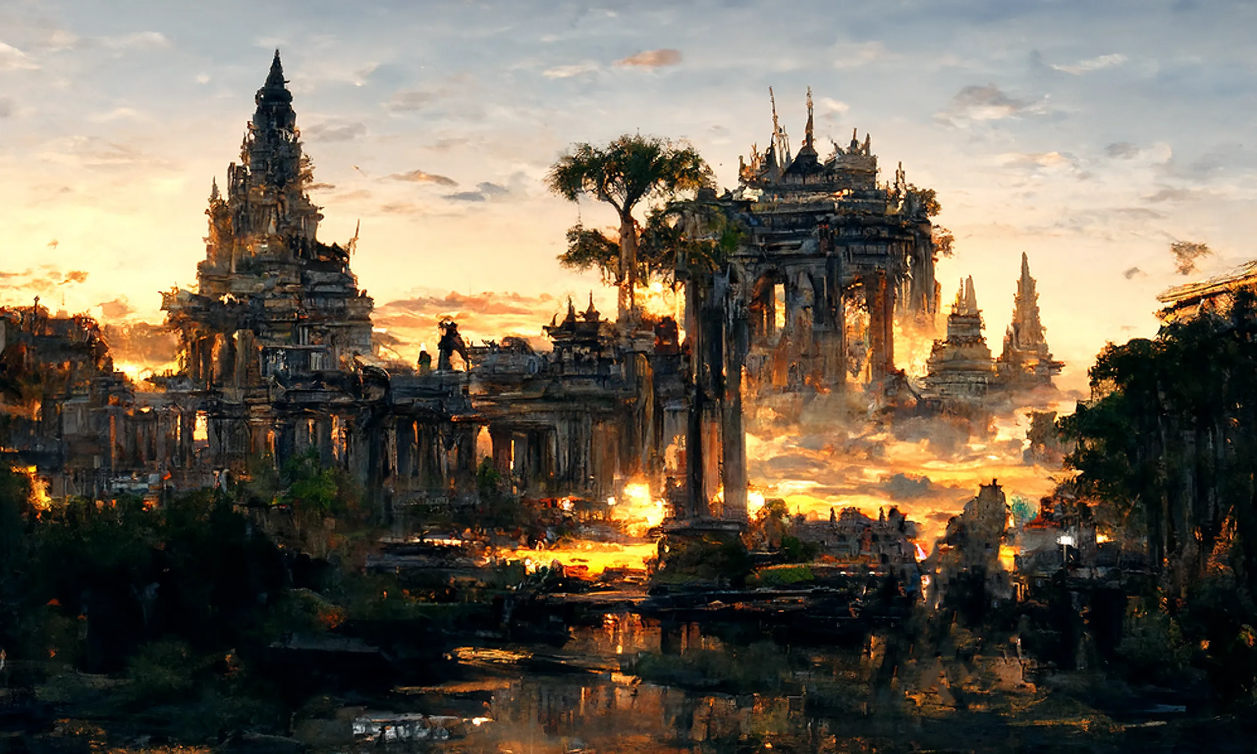 "Dusk" explores the beauty of historical and mythical civilizations that have dominated the world for millennia and then suddenly disappeared. From dawn to dusk.
These highly curated generative AI artworks invite the viewer into a world of discovery between reality and legends. 