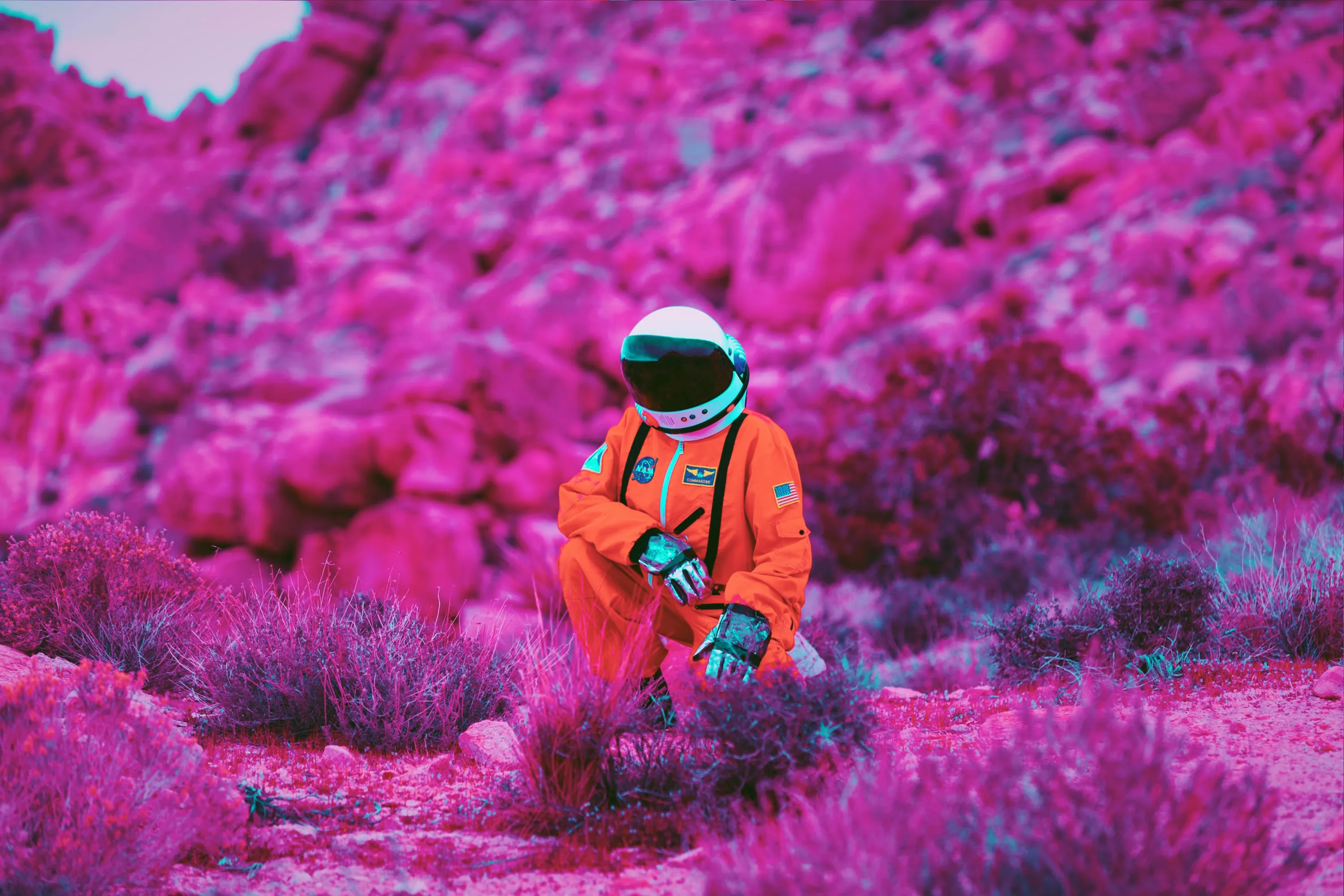 Pilot Brax navigates the Valles Marineris under intense sun.