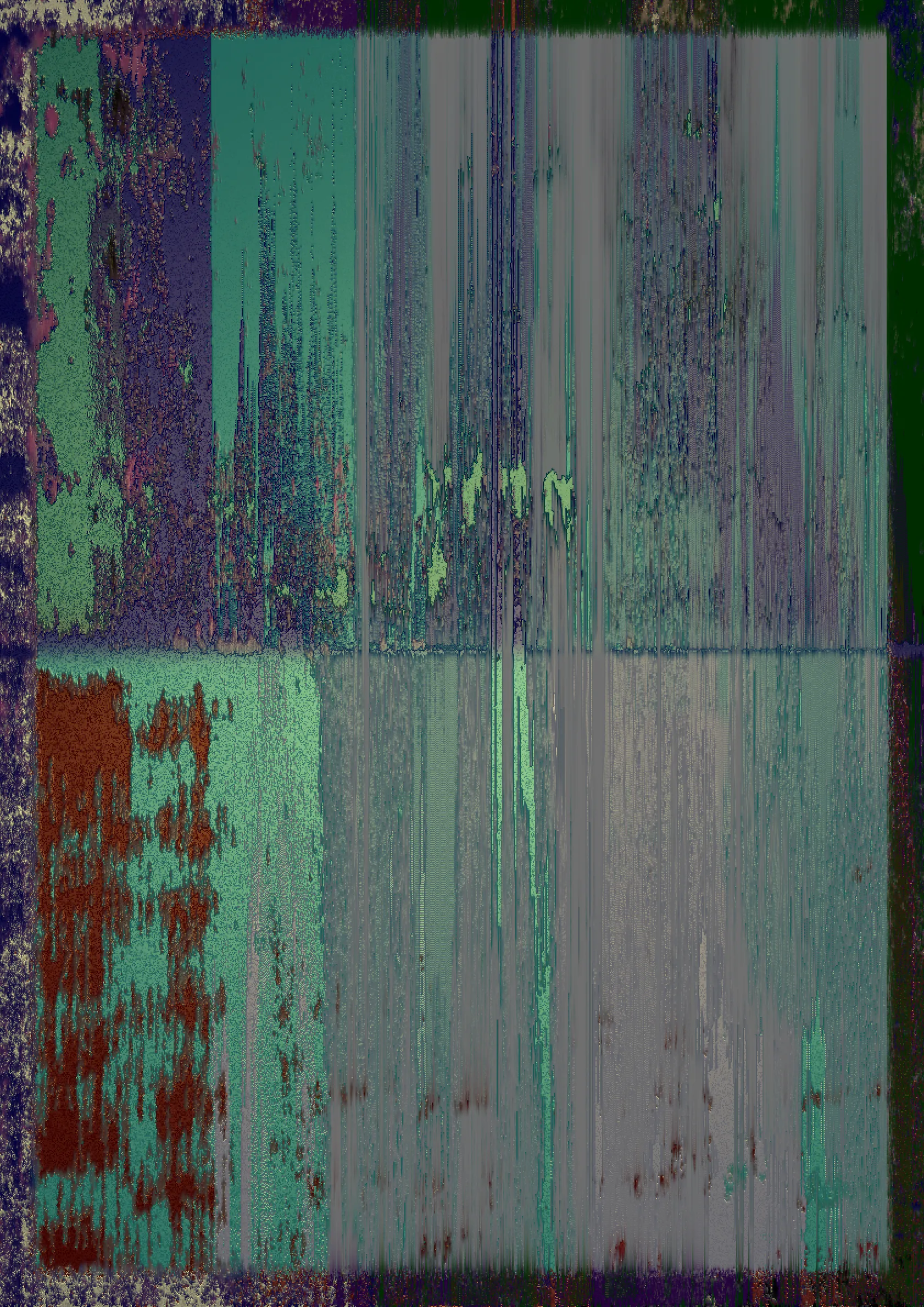 *Sometimes, I wish I could see things as though I had never seen them before.*

**SINE** is a comprehensive exploration of one ostensibly simple function - sinθ: distorted, mangled, modulated, folded, blended and employed in unconventional ways to generate layers of textured formations that are not evidently organic or geometric. When agitated with feedback, the sinusoidal wave exhibits complex characteristics in a narrow-band region of interest between periodic symmetry and randomness. The algorithm persists with a tendency to approach a limit between these states for compelling features and visual tension. Non-sinusoidal embellishments are deliberately avoided for an unadulterated expression of the functions manifestations, highlighting the variety that emerges from its repetitive manipulation.

Beauty of the elementary can be inconspicuous. The outputs represent a discovery and accentuation of what is latent in the ubiquitous. Cracks in weathered walls, the depth of colour in rusted metal, undulations on the surface of rocks, irregularities of splintered wood or the uneven discolouration of an old shirt. Perhaps the yearning to be awed is served by a scrutiny of this trigonometric function, a specimen of the little things that have infinitely complex details, but are seldom appreciated. 

More information: [https://www.shaunaq.com/SINE](https://www.shaunaq.com/SINE)

Dedicated to my friend DR, who sees magnificence in the mundane.