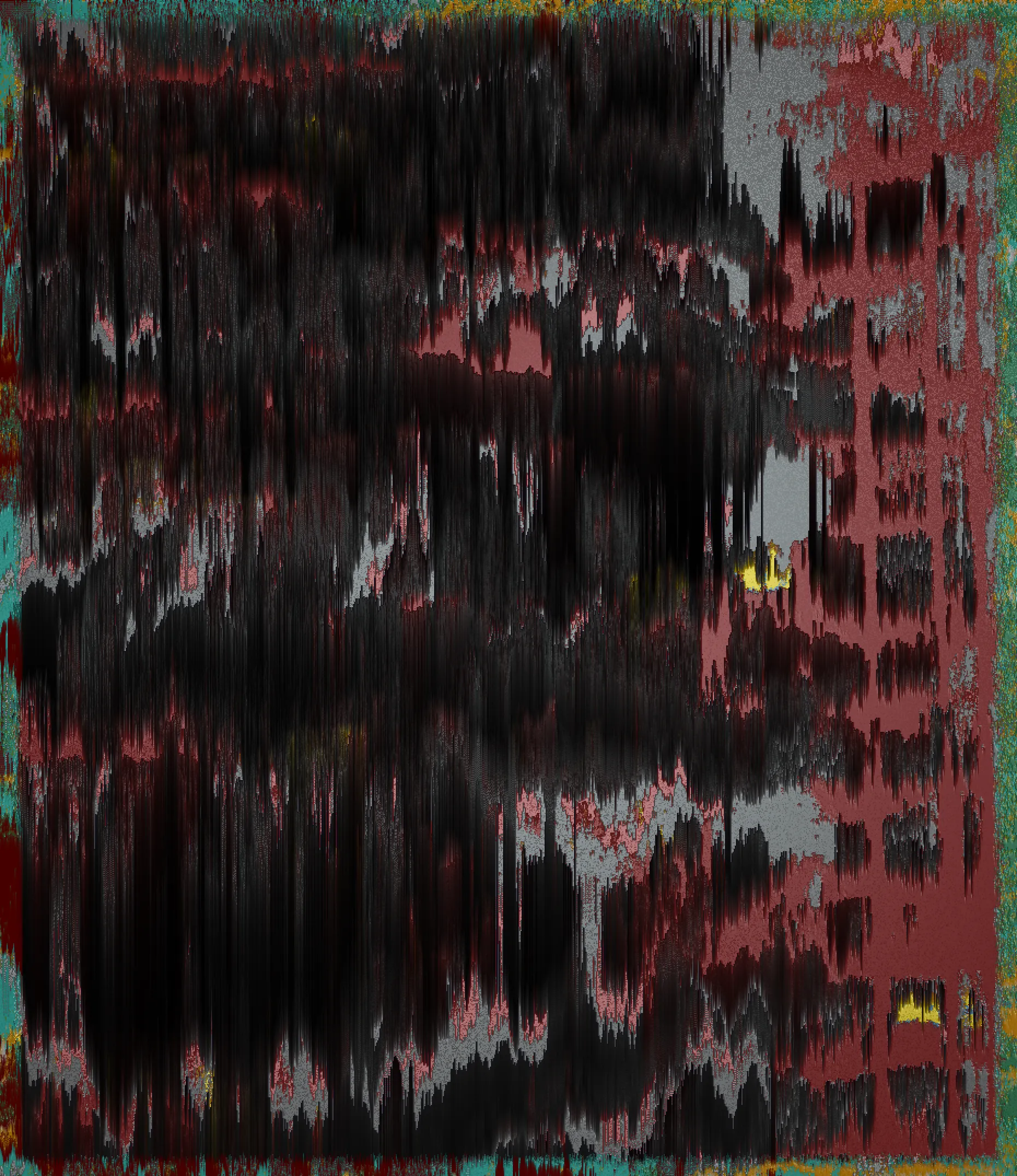 *Sometimes, I wish I could see things as though I had never seen them before.*

**SINE** is a comprehensive exploration of one ostensibly simple function - sinθ: distorted, mangled, modulated, folded, blended and employed in unconventional ways to generate layers of textured formations that are not evidently organic or geometric. When agitated with feedback, the sinusoidal wave exhibits complex characteristics in a narrow-band region of interest between periodic symmetry and randomness. The algorithm persists with a tendency to approach a limit between these states for compelling features and visual tension. Non-sinusoidal embellishments are deliberately avoided for an unadulterated expression of the functions manifestations, highlighting the variety that emerges from its repetitive manipulation.

Beauty of the elementary can be inconspicuous. The outputs represent a discovery and accentuation of what is latent in the ubiquitous. Cracks in weathered walls, the depth of colour in rusted metal, undulations on the surface of rocks, irregularities of splintered wood or the uneven discolouration of an old shirt. Perhaps the yearning to be awed is served by a scrutiny of this trigonometric function, a specimen of the little things that have infinitely complex details, but are seldom appreciated. 

More information: [https://www.shaunaq.com/SINE](https://www.shaunaq.com/SINE)

Dedicated to my friend DR, who sees magnificence in the mundane.