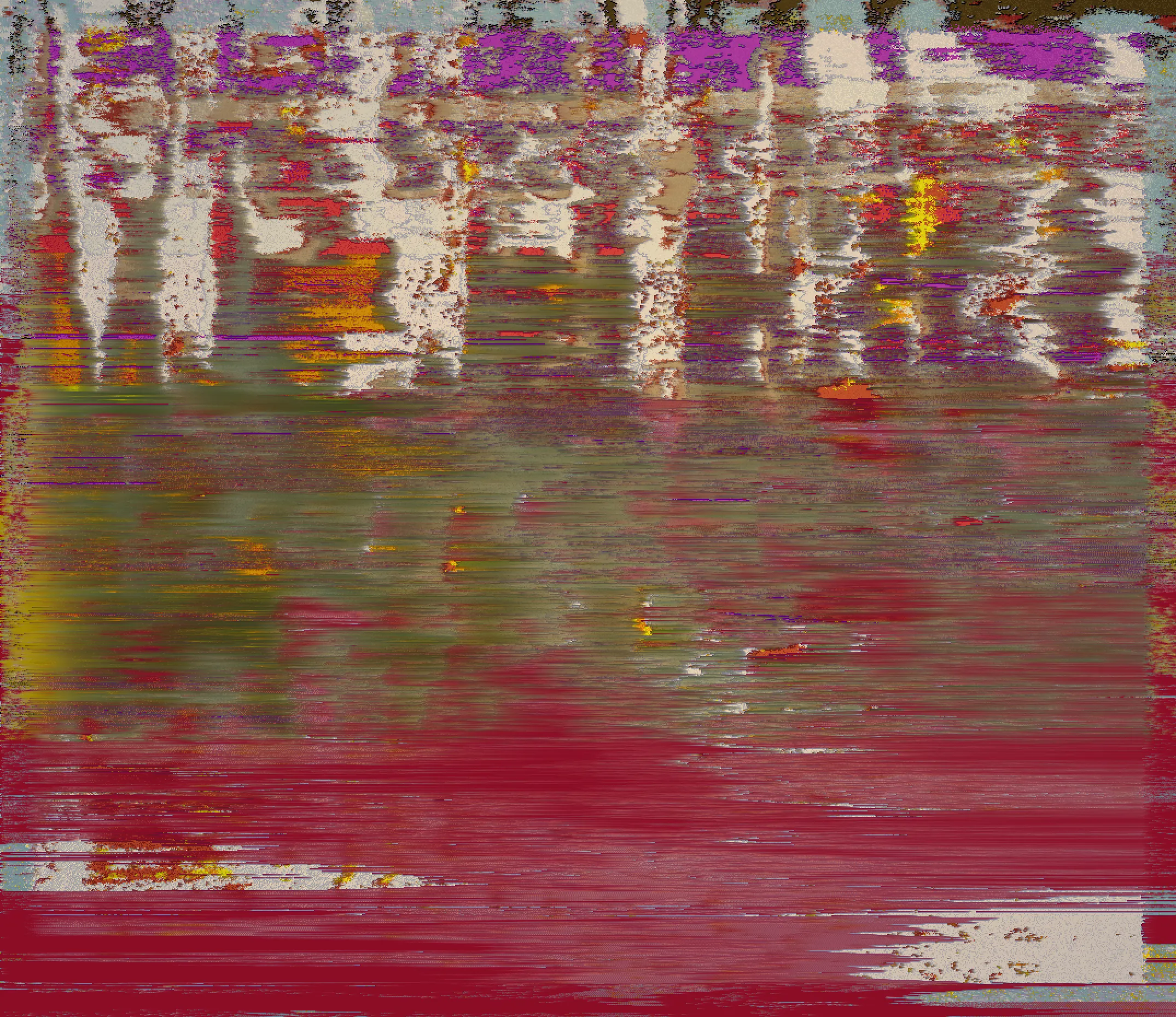 *Sometimes, I wish I could see things as though I had never seen them before.*

**SINE** is a comprehensive exploration of one ostensibly simple function - sinθ: distorted, mangled, modulated, folded, blended and employed in unconventional ways to generate layers of textured formations that are not evidently organic or geometric. When agitated with feedback, the sinusoidal wave exhibits complex characteristics in a narrow-band region of interest between periodic symmetry and randomness. The algorithm persists with a tendency to approach a limit between these states for compelling features and visual tension. Non-sinusoidal embellishments are deliberately avoided for an unadulterated expression of the functions manifestations, highlighting the variety that emerges from its repetitive manipulation.

Beauty of the elementary can be inconspicuous. The outputs represent a discovery and accentuation of what is latent in the ubiquitous. Cracks in weathered walls, the depth of colour in rusted metal, undulations on the surface of rocks, irregularities of splintered wood or the uneven discolouration of an old shirt. Perhaps the yearning to be awed is served by a scrutiny of this trigonometric function, a specimen of the little things that have infinitely complex details, but are seldom appreciated. 

More information: [https://www.shaunaq.com/SINE](https://www.shaunaq.com/SINE)

Dedicated to my friend DR, who sees magnificence in the mundane.