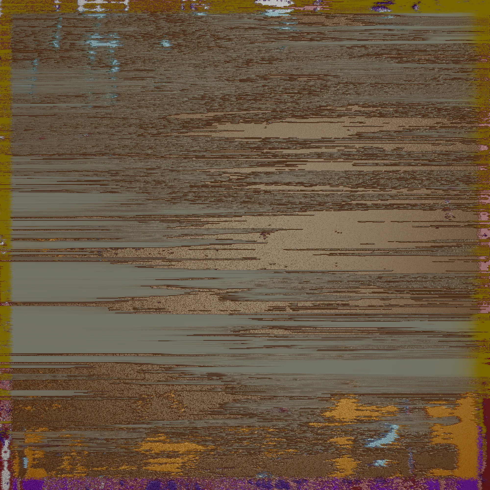 *Sometimes, I wish I could see things as though I had never seen them before.*

**SINE** is a comprehensive exploration of one ostensibly simple function - sinθ: distorted, mangled, modulated, folded, blended and employed in unconventional ways to generate layers of textured formations that are not evidently organic or geometric. When agitated with feedback, the sinusoidal wave exhibits complex characteristics in a narrow-band region of interest between periodic symmetry and randomness. The algorithm persists with a tendency to approach a limit between these states for compelling features and visual tension. Non-sinusoidal embellishments are deliberately avoided for an unadulterated expression of the functions manifestations, highlighting the variety that emerges from its repetitive manipulation.

Beauty of the elementary can be inconspicuous. The outputs represent a discovery and accentuation of what is latent in the ubiquitous. Cracks in weathered walls, the depth of colour in rusted metal, undulations on the surface of rocks, irregularities of splintered wood or the uneven discolouration of an old shirt. Perhaps the yearning to be awed is served by a scrutiny of this trigonometric function, a specimen of the little things that have infinitely complex details, but are seldom appreciated. 

More information: [https://www.shaunaq.com/SINE](https://www.shaunaq.com/SINE)

Dedicated to my friend DR, who sees magnificence in the mundane.