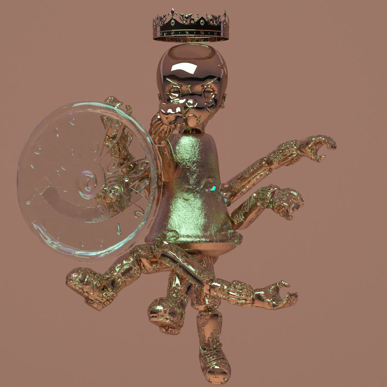 Hannah Rose Stewart (b. 1994), "Puppet State #8", 2021, 3D Model (.FBX, .OBJ, .PNG), Variable Edition of 25