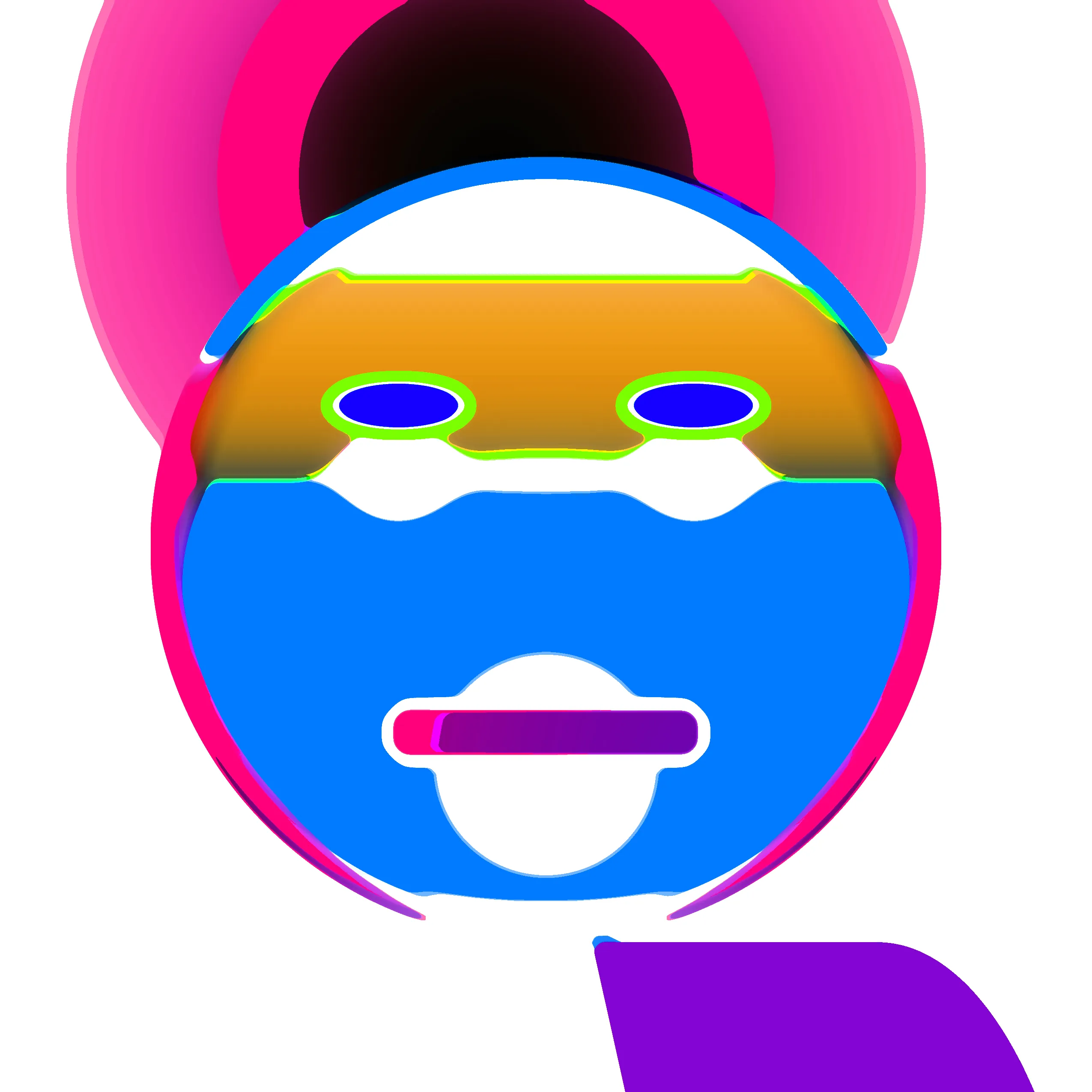 Travess Smalley (b. 1986), "Emoji Script #241", PNG, 2550x2550 pixels, Variable Edition of 500, [Script Created 2021](https://github.com/travess/Emoji-Script/blob/main/Emoji%20Script.js)