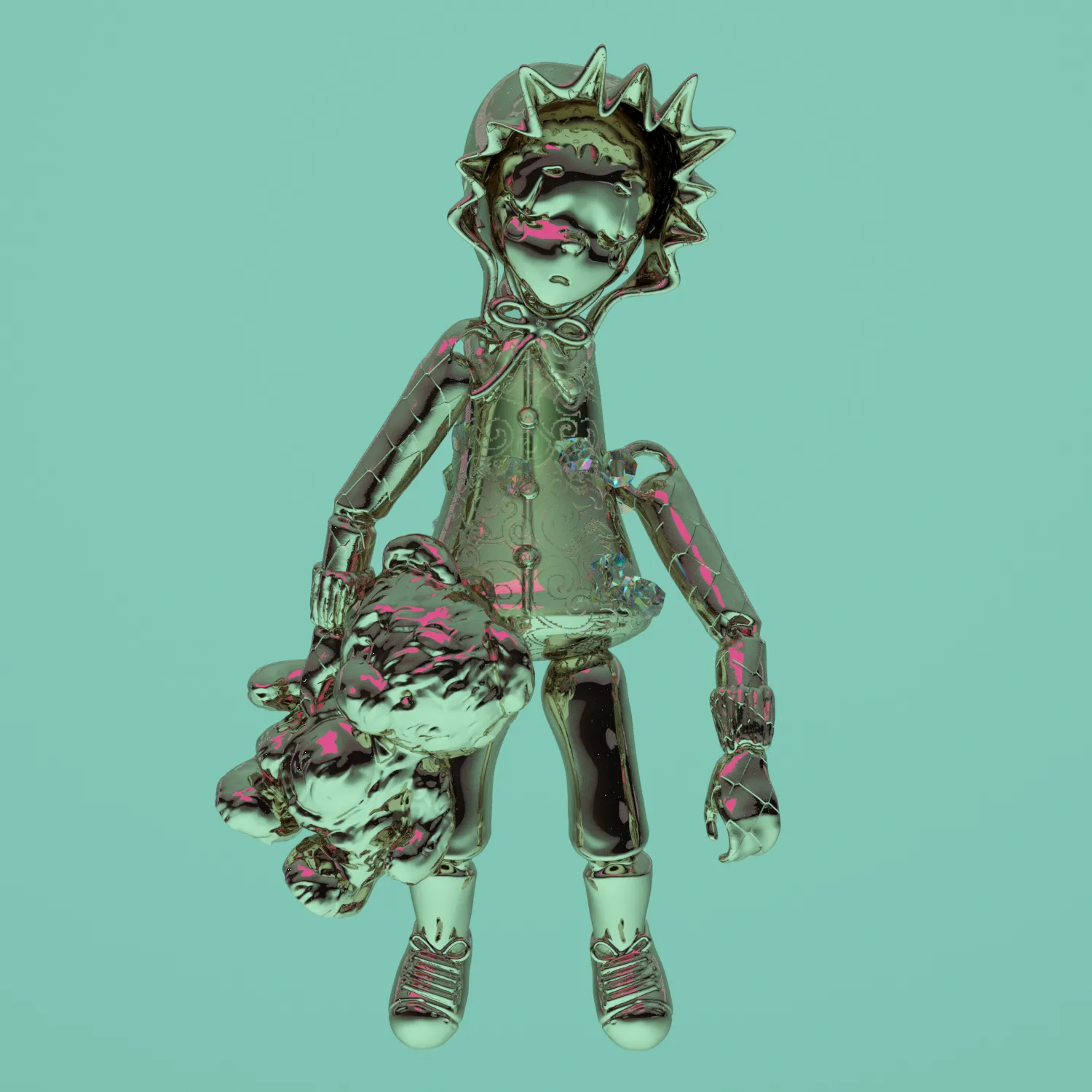 Hannah Rose Stewart (b. 1994), "Puppet State #1", 2021, 3D Model (.FBX, .OBJ, .PNG), Variable Edition of 25