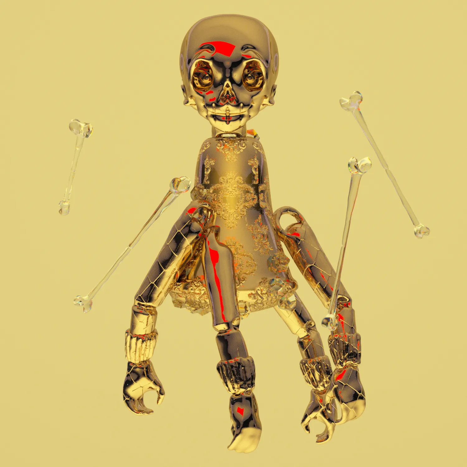 Hannah Rose Stewart (b. 1994), "Puppet State #10", 2021, 3D Model (.FBX, .OBJ, .PNG), Variable Edition of 25