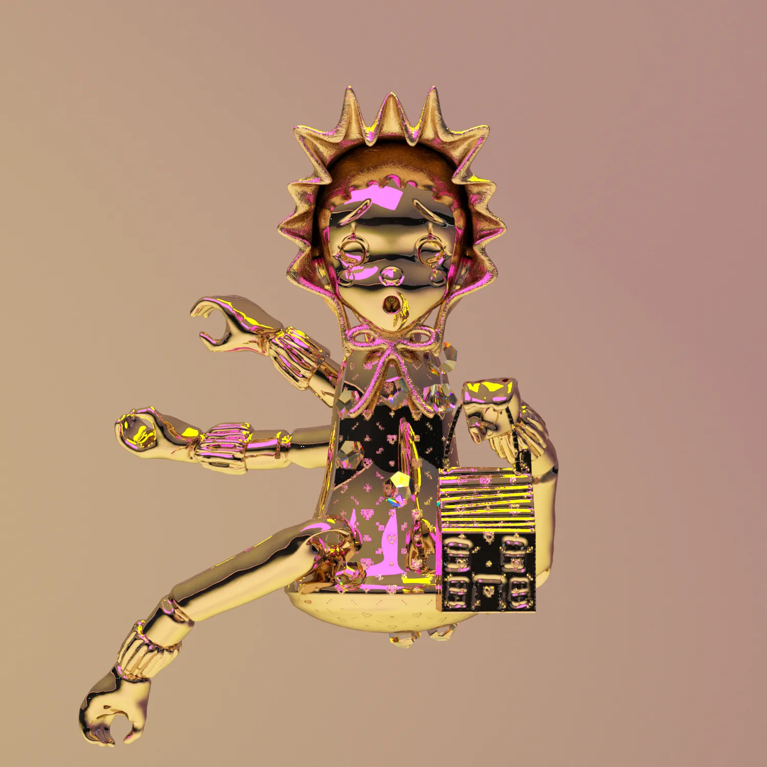 Hannah Rose Stewart (b. 1994), "Puppet State #22", 2021, 3D Model (.FBX, .OBJ, .PNG), Variable Edition of 25