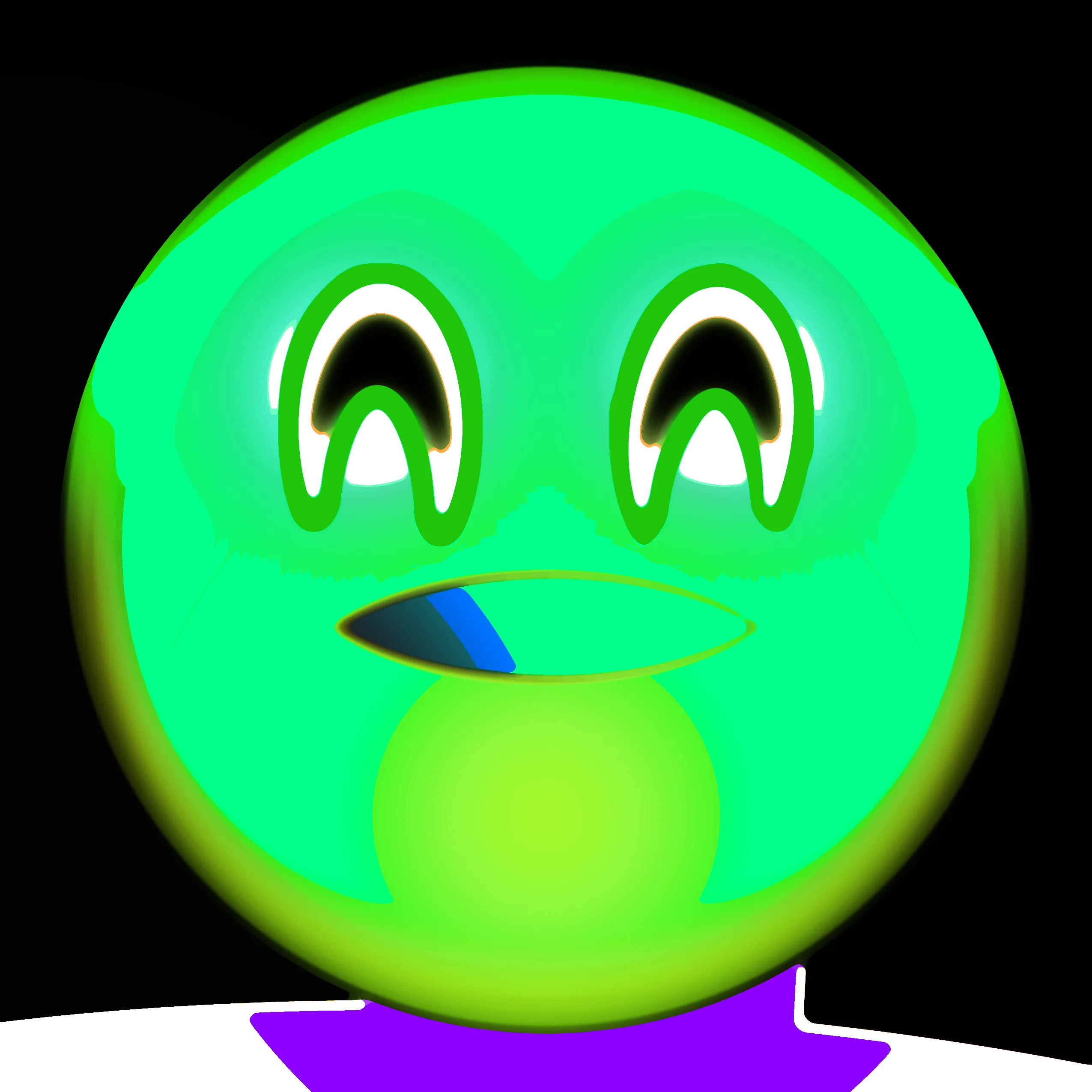 Travess Smalley (b. 1986), "Emoji Script #452", PNG, 2550x2550 pixels, Variable Edition of 500, [Script Created 2021](https://github.com/travess/Emoji-Script/blob/main/Emoji%20Script.js)