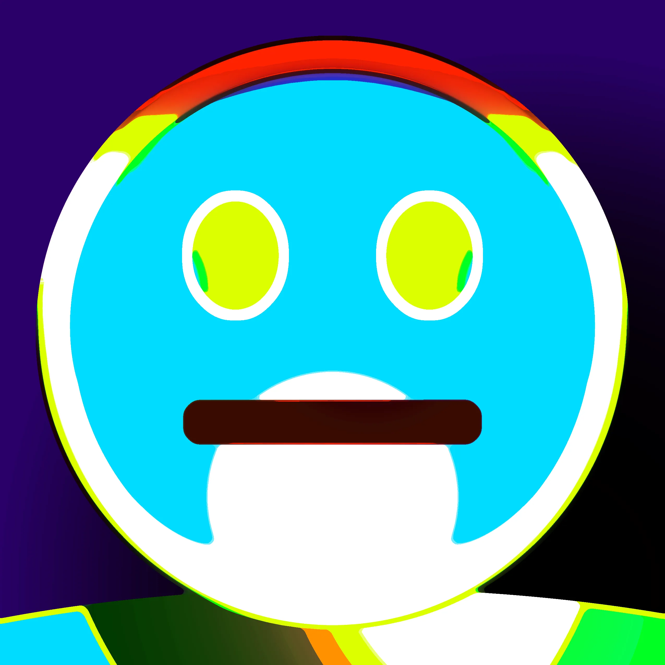Travess Smalley (b. 1986), "Emoji Script #400", PNG, 2550x2550 pixels, Variable Edition of 500, [Script Created 2021](https://github.com/travess/Emoji-Script/blob/main/Emoji%20Script.js)
